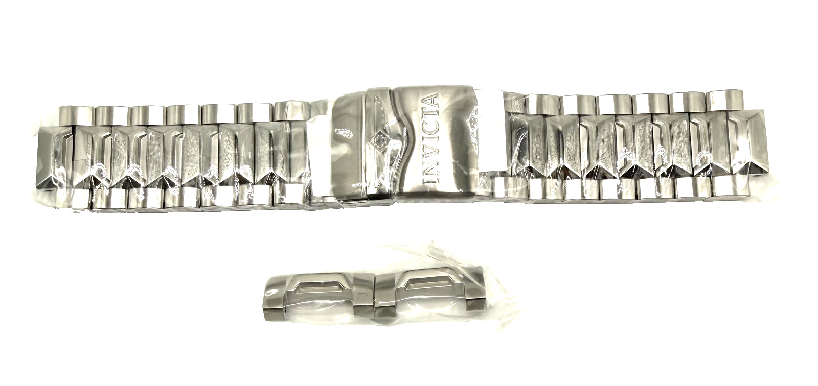 New Invicta Excursion 23901  Silver Stainless Steel 26mm Watch Band