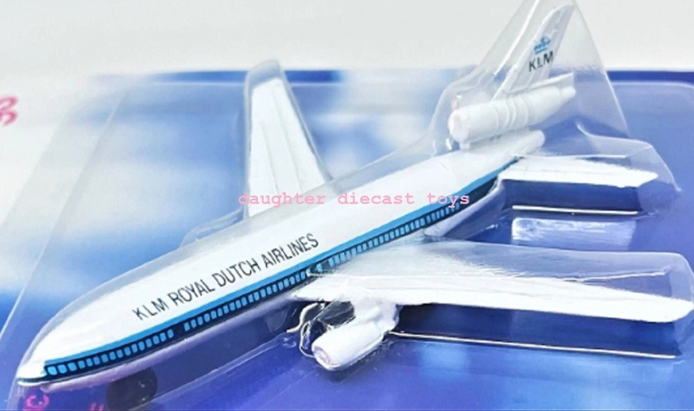 Vintage KLM AIRLINES  DC-10 Diecast Metal Airplane Pristine Condition/Sealed