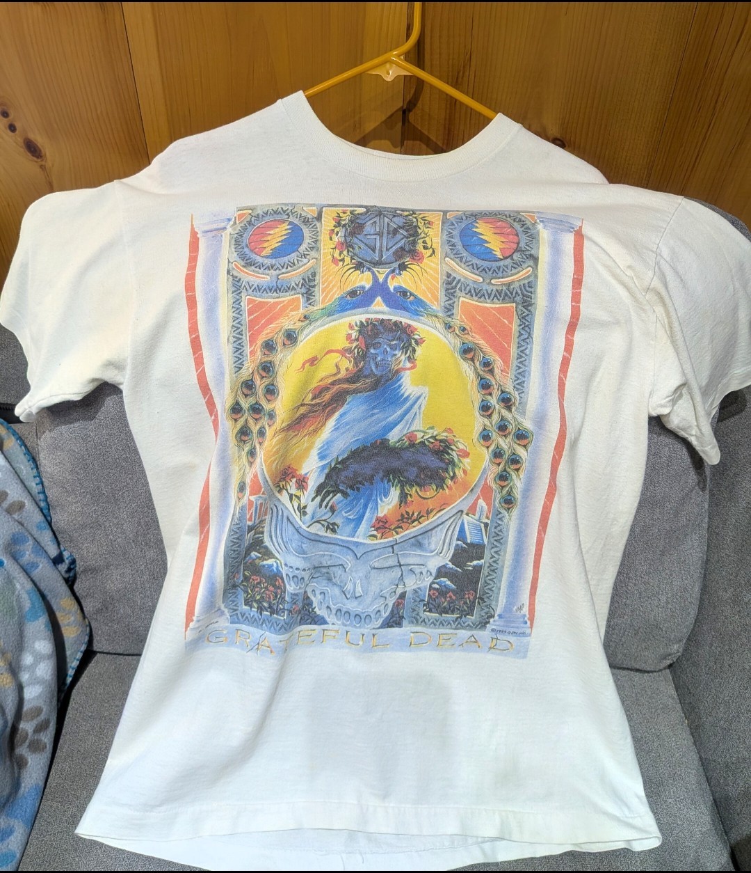 Vintage 1995 Grateful Dead 30th Anniversary R Biffle Liquid Blue T-Shirt Large