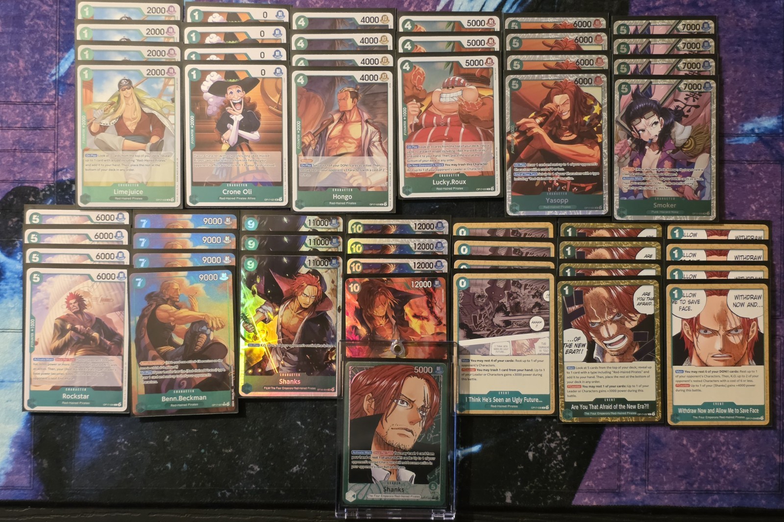 Shanks OP17 Deck Shanks OP17 Alternate Art Leader Shanks OP17-022 Alternate Art