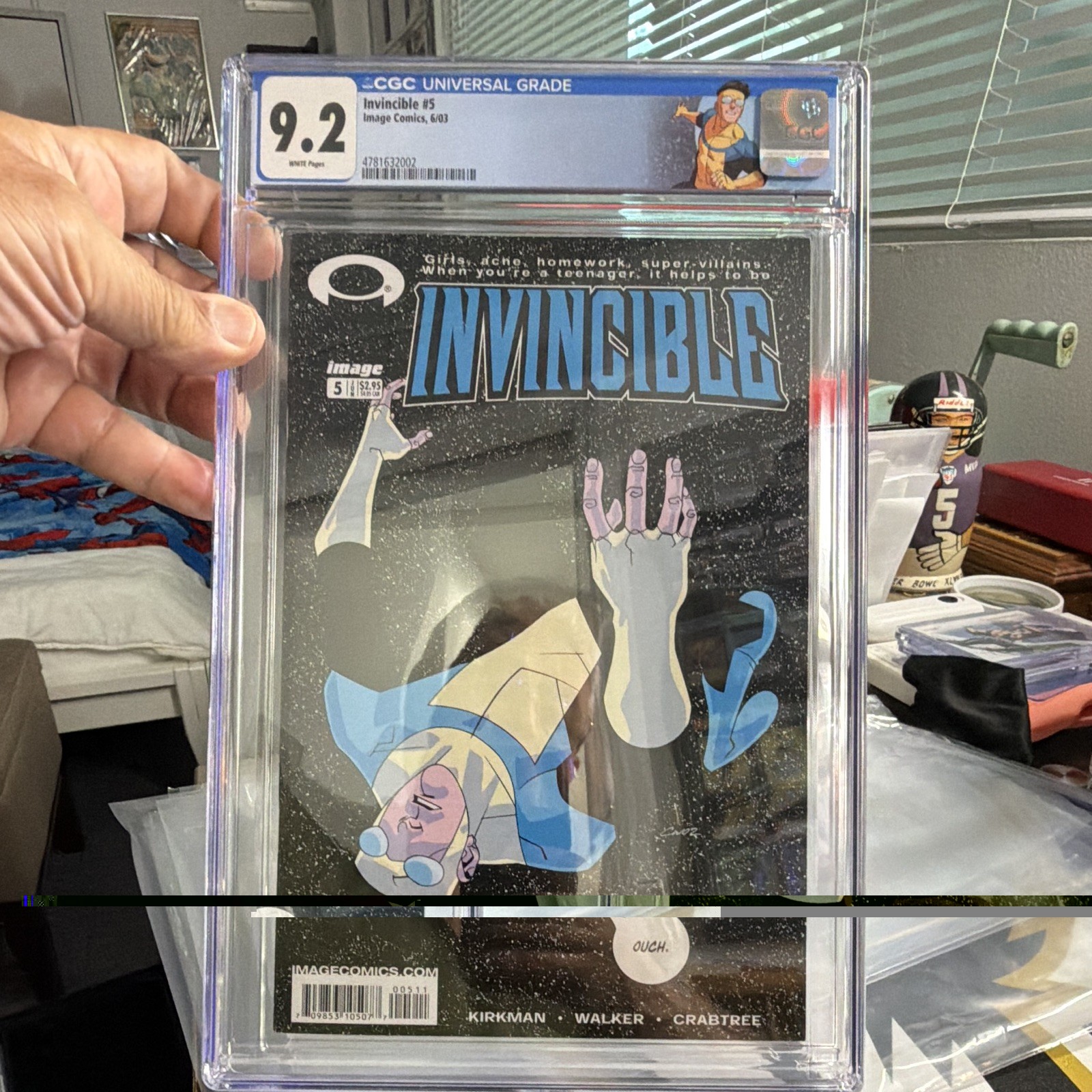 nvincible #5 CGC 9.2 White Pages 1st Allen the Alien 2003 Image Comics