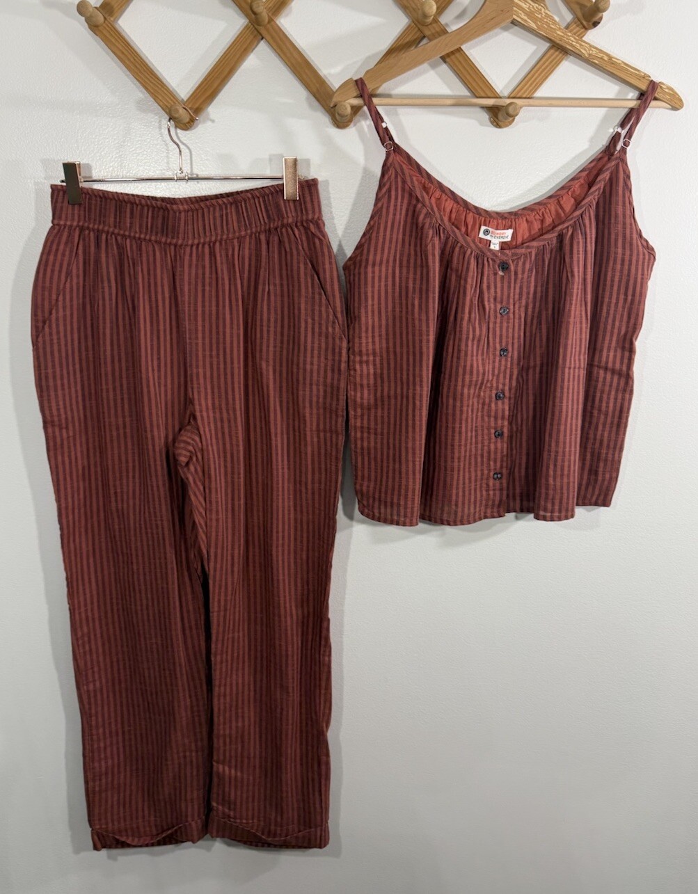 Sundry For Evereve Set 100% Cotton Lot Pants Tank Top New Sundry For Evereve Set 100% Cotton Lot Pants Tank Top New
