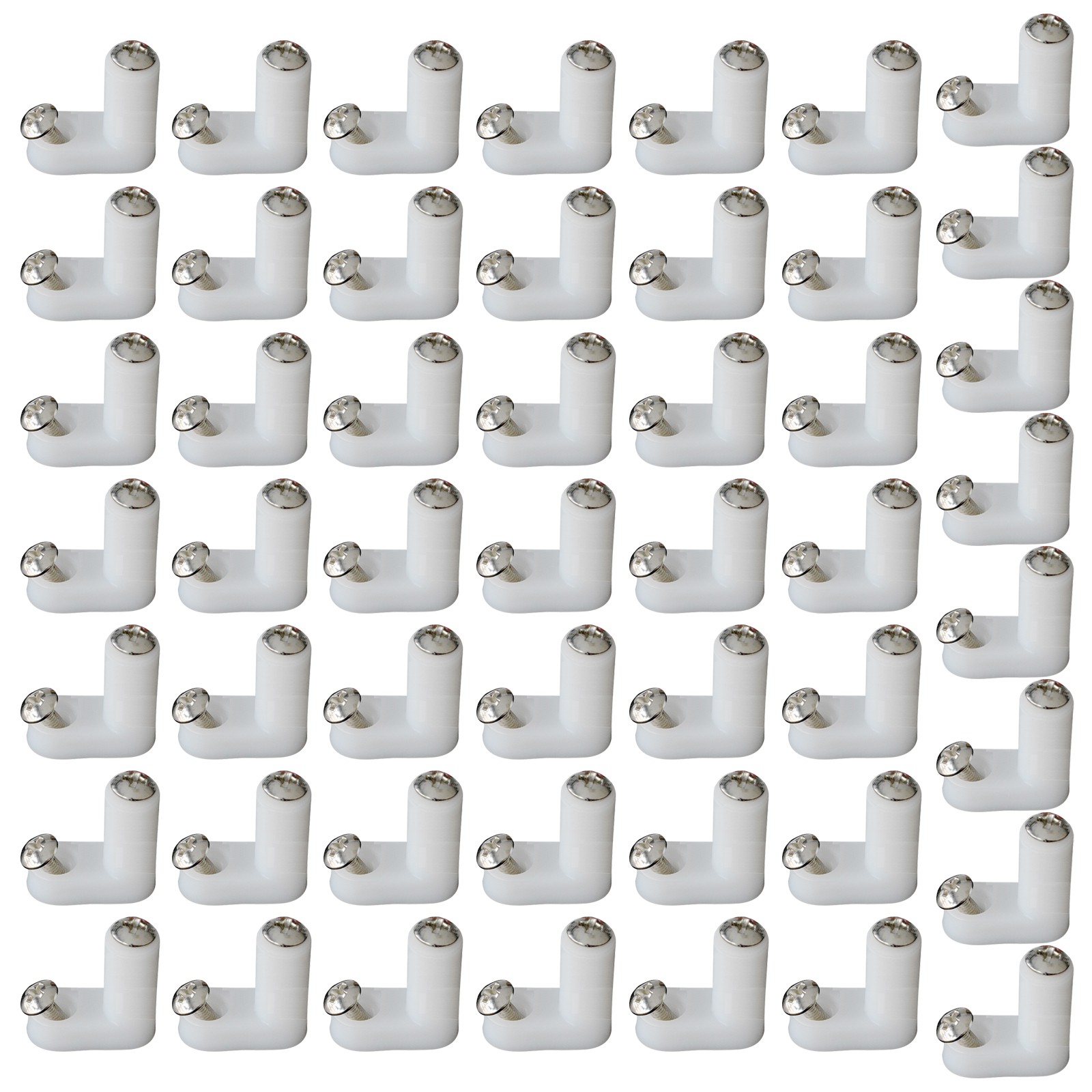 50pcs arcade L Type PCB Mounting Feet with Screw for JAMMA MAME Game PCB Board E