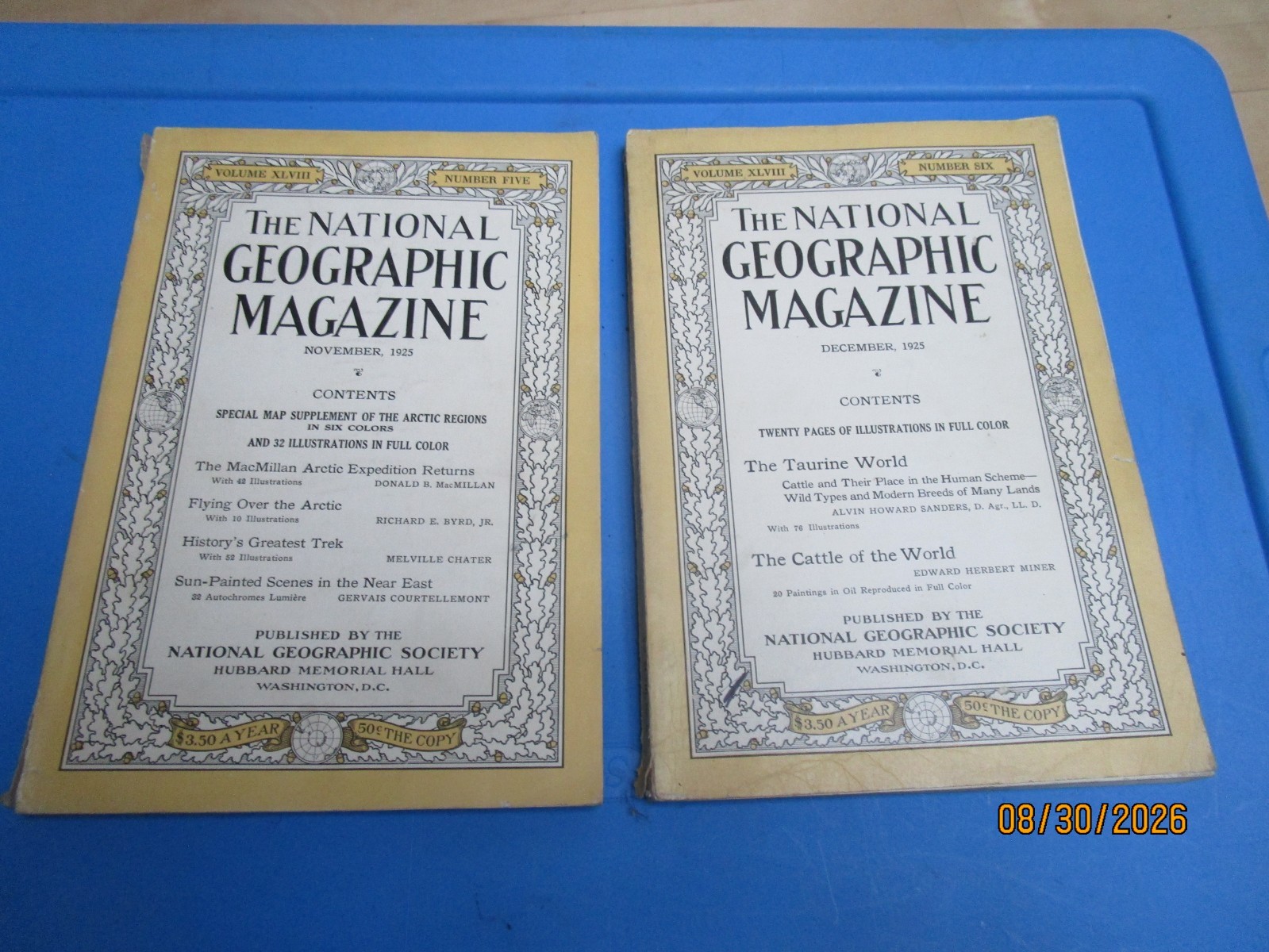 The National Geographic Magazine NOVEMBER & DECEMBER 1925 The National Geographic Magazine NOVEMBER & DECEMBER 1925