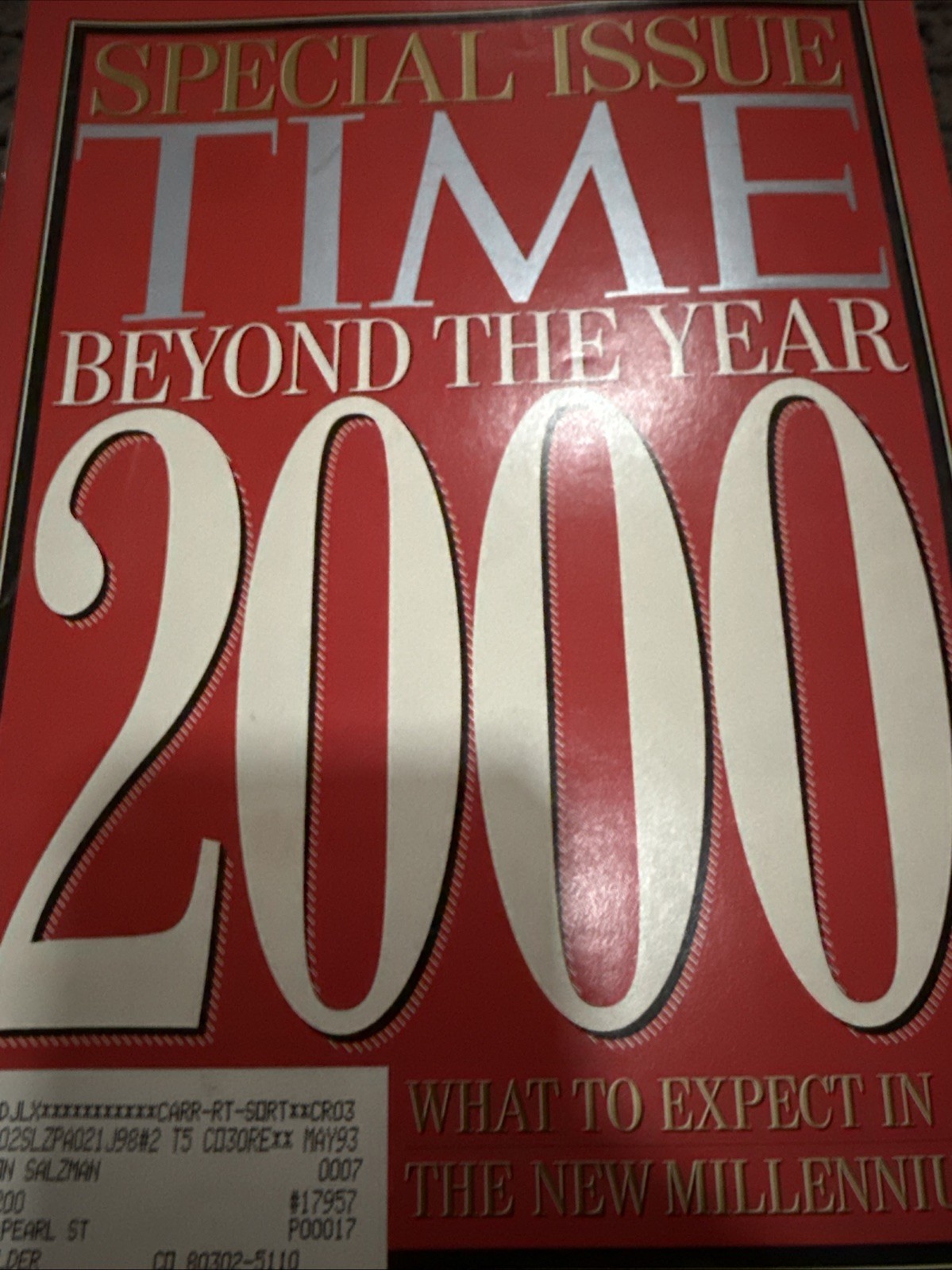 VIntage 1992 Time Magazine: Beyond The Year 2000 - Special Issue