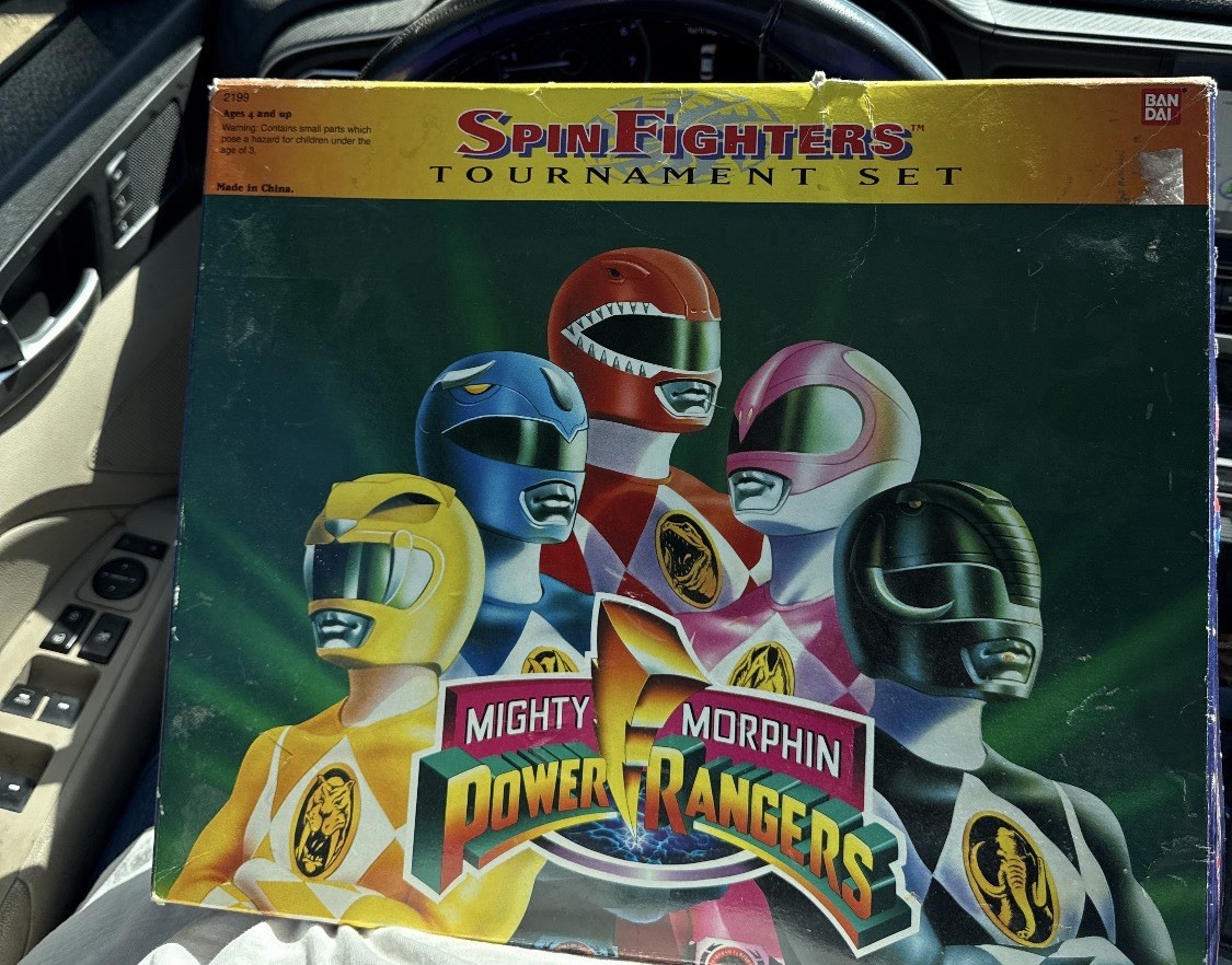 Vintage 1994 Bandai Power Rangers Spin Fighters Tournament Set #2199 Complete
