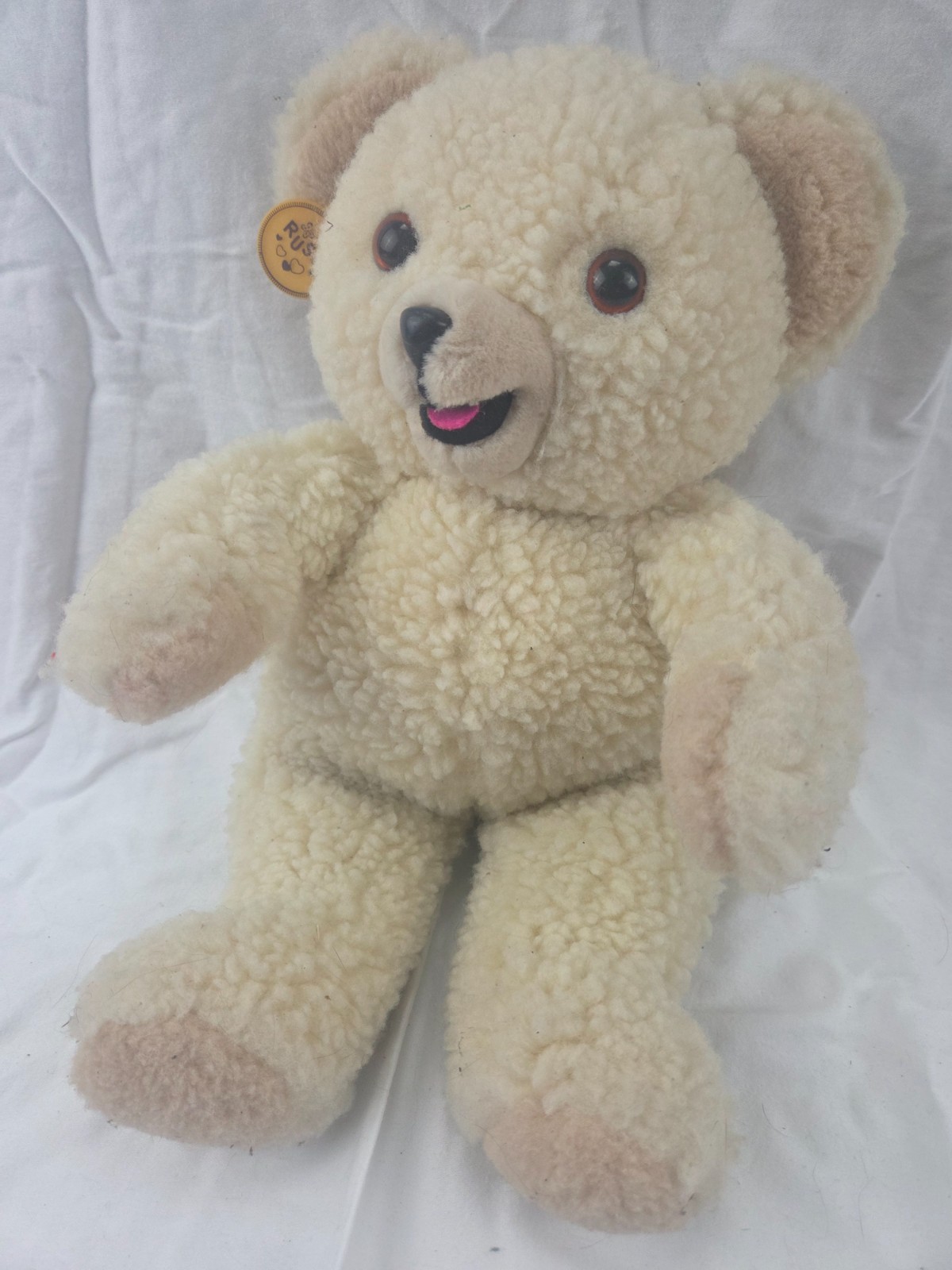 Vintage RUSS Berrie & Co Snuggle Bear Plush 14” Lever Brothers 1986 Detergent