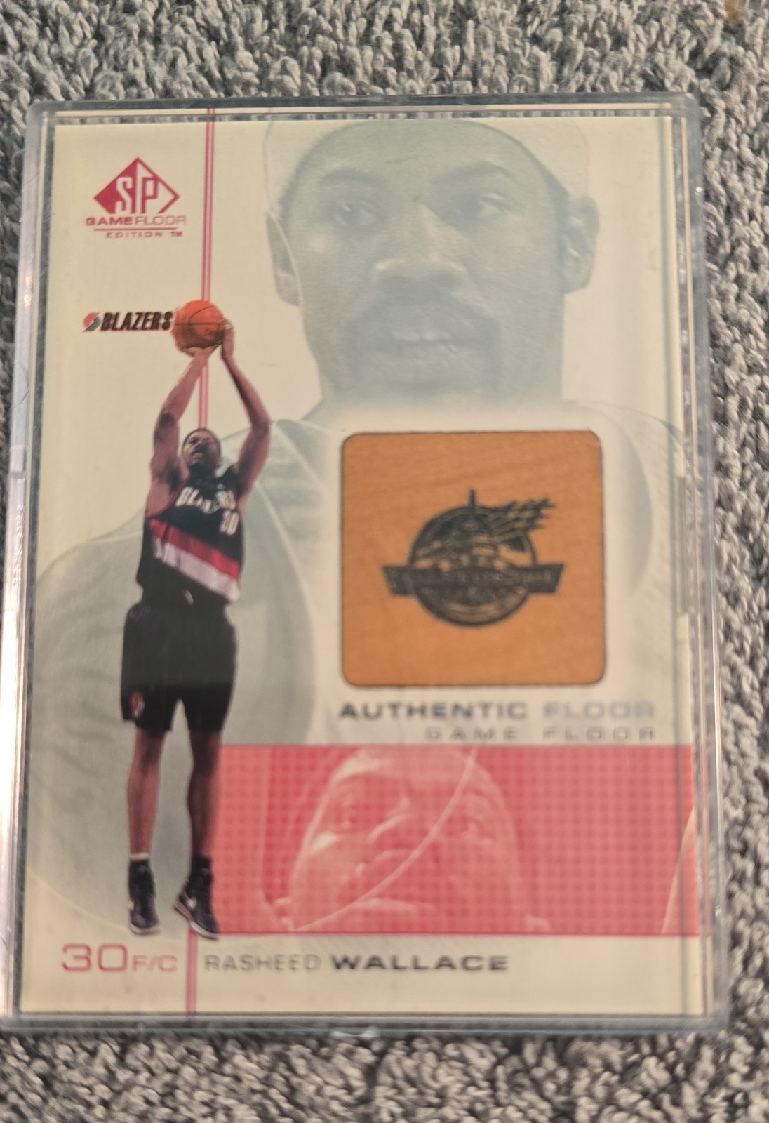2000-01 SP Game Floor Edition - Authentic Floor Rasheed Wallace #RW (MEM) 2000-01 SP Game Floor Edition - Authentic Floor Rasheed Wallace #RW (MEM)