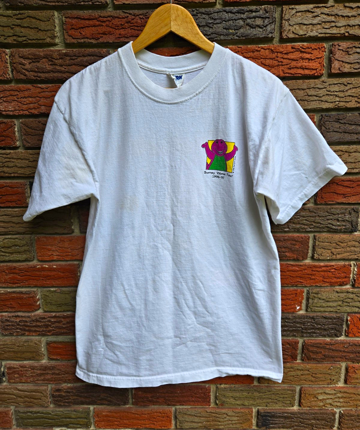 Vintage 1996 Barney World Tour T Shirt 