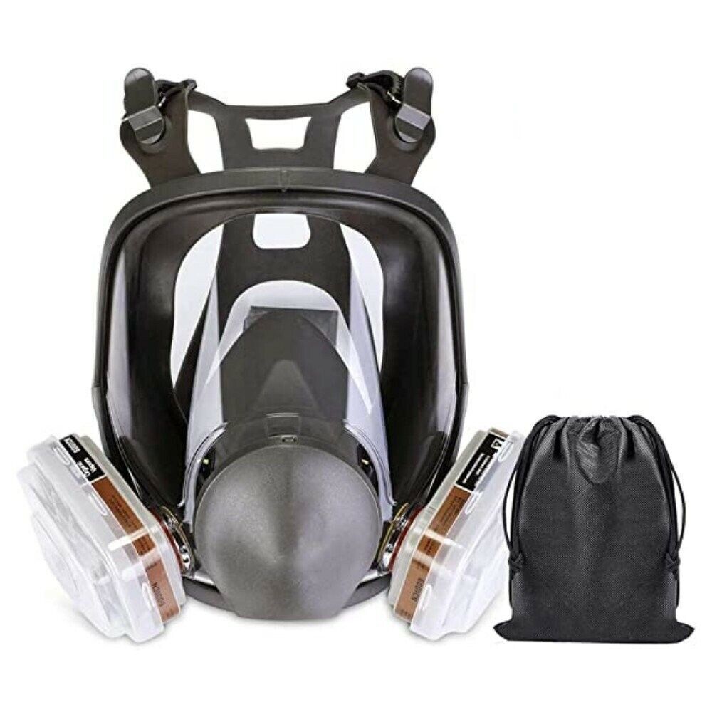 15 in 1 Full Face Gas Mask Facepiece Respirator For Painting Spraying 6000 Serie