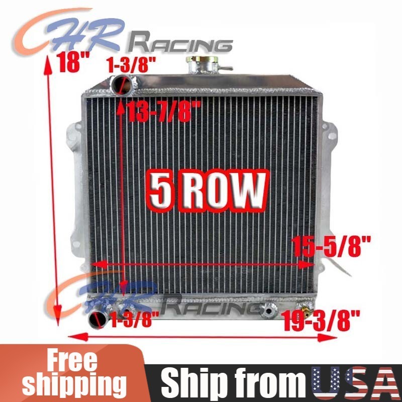 5 ROW ALUMINUM RADIATOR For TOYOTA A20 CELICA TA28 1.6L 2T-G I4 SV-1 1971-1977
