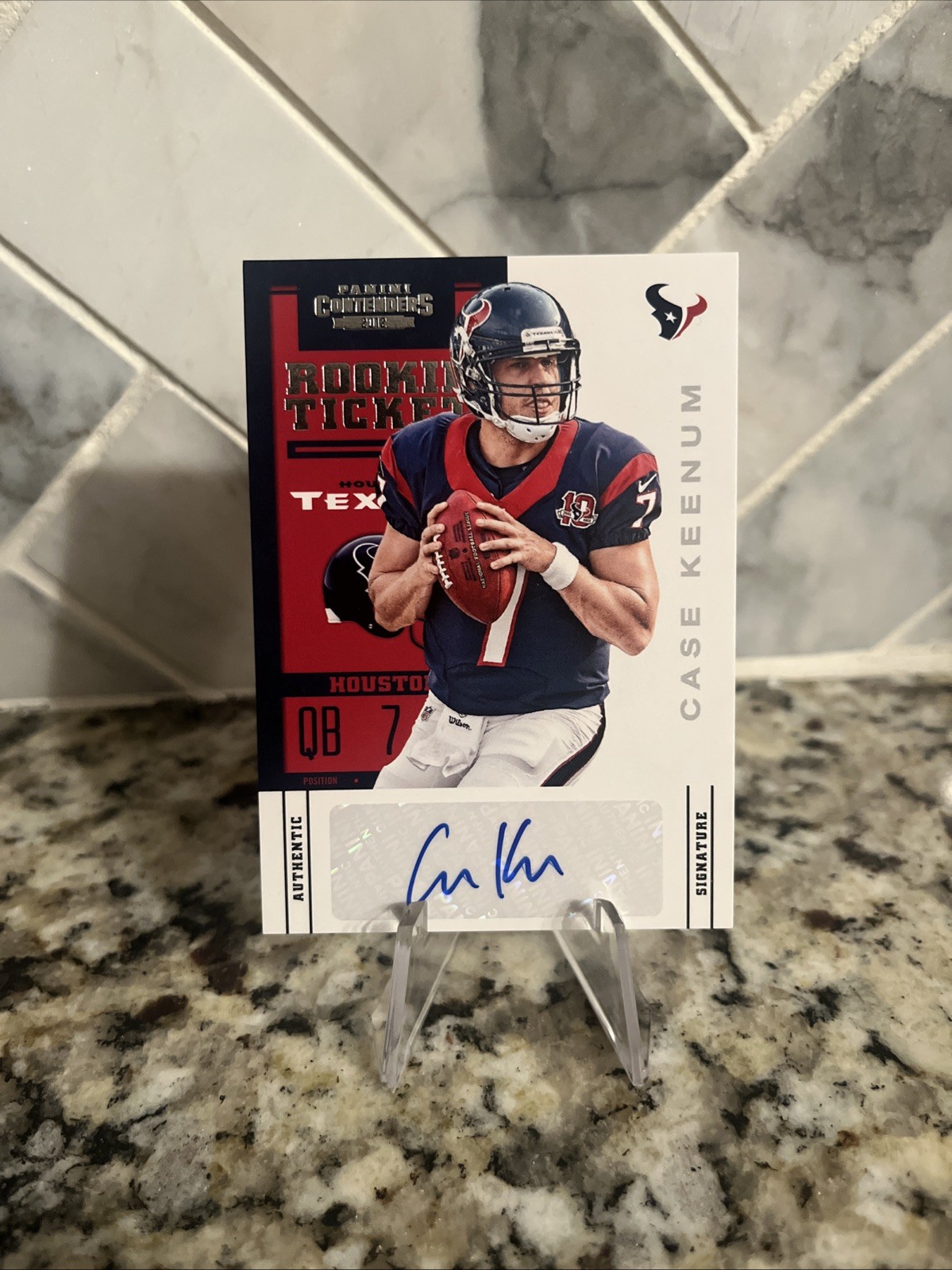 2012 Case Keenum Contenders Ticket RC Rookie Auto Autograph 112 Chicago Bears 2012 Case Keenum Contenders Ticket RC Rookie Auto Autograph 112 Chicago Bears