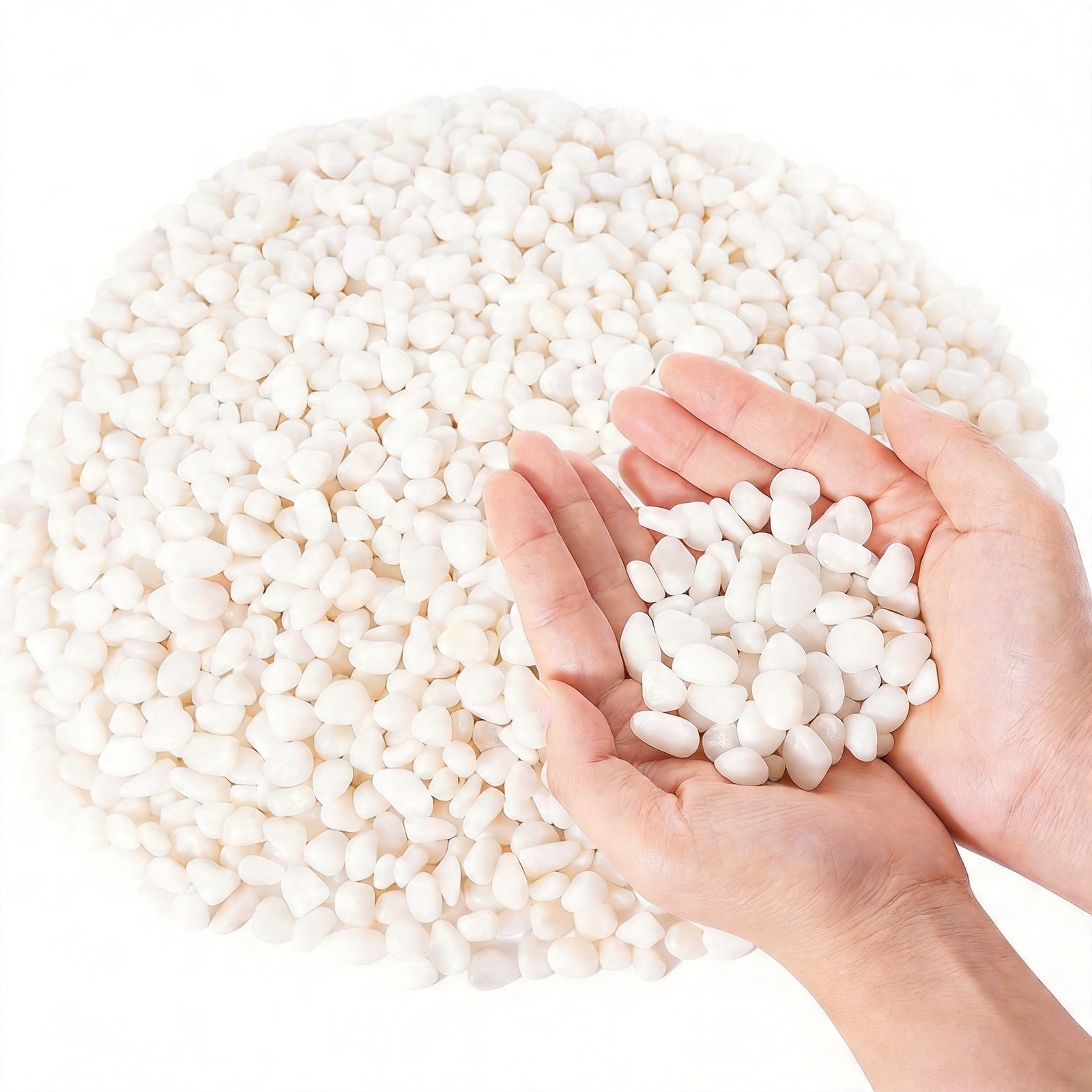 GreatBuddy 5-lb White Decorative Rocks 3/8\
