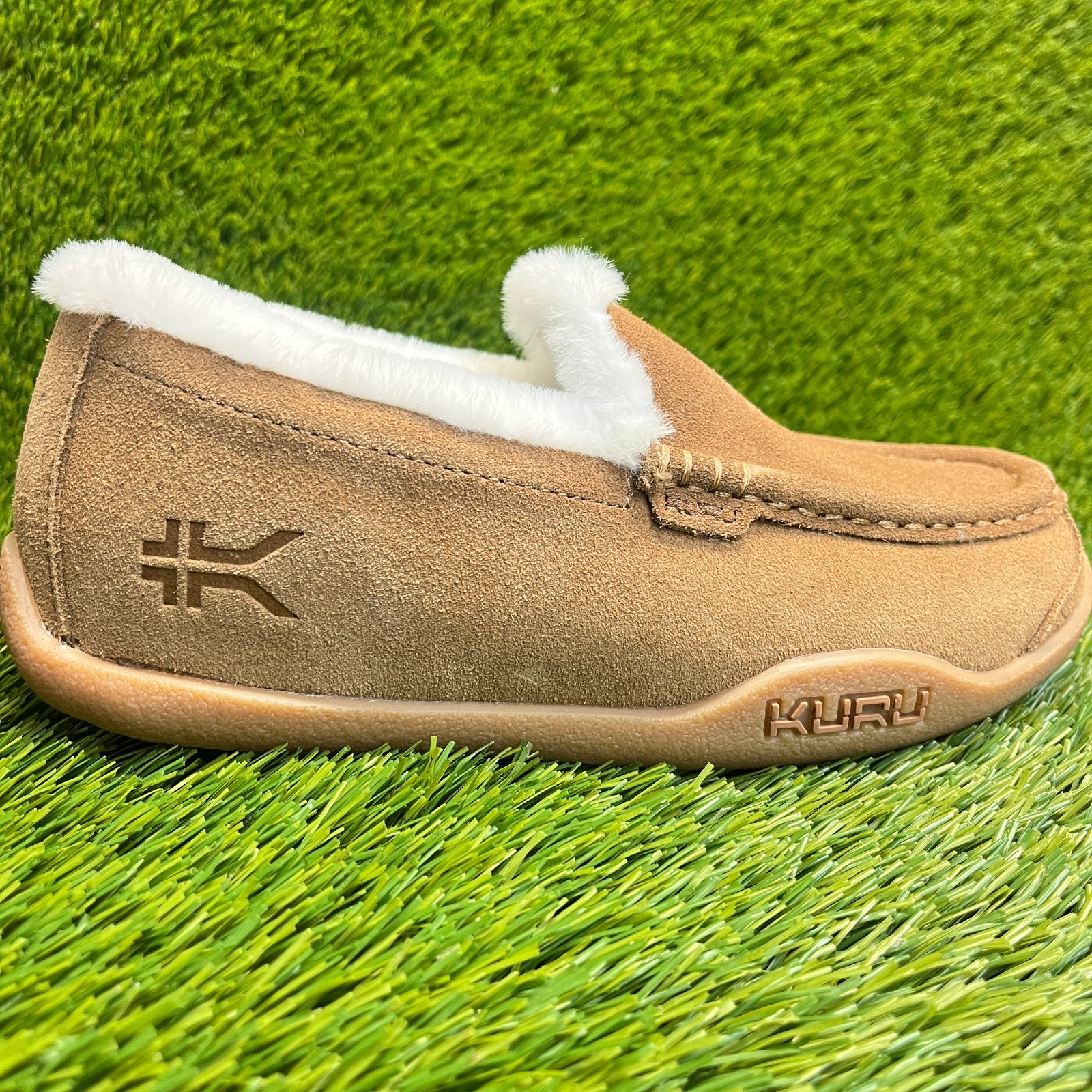 Kuru Loft Womens Size 6.5 Brown Casual Walking Slip On Moccasin Slippers Shoes