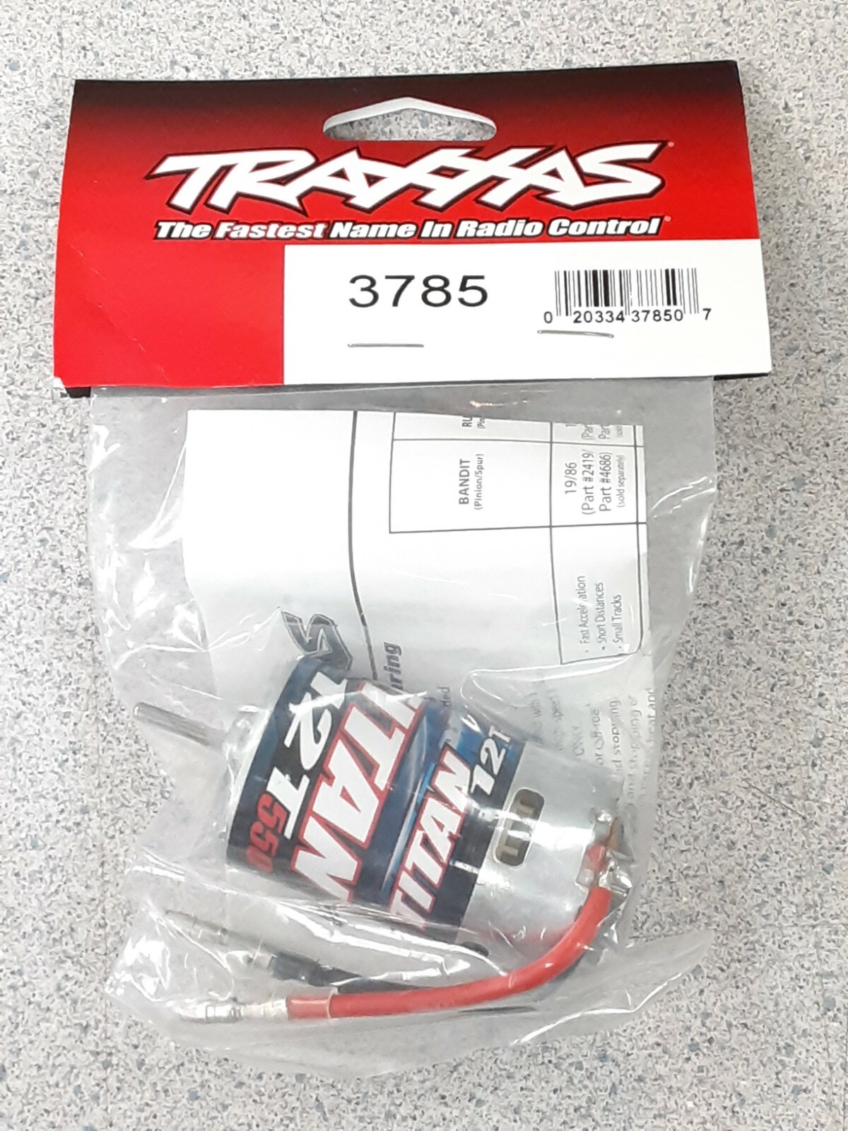 Traxxas 3785 Titan 550 Size Motor (12T) Brand New Traxxas 3785 Titan 550 Size Motor (12T) Brand New