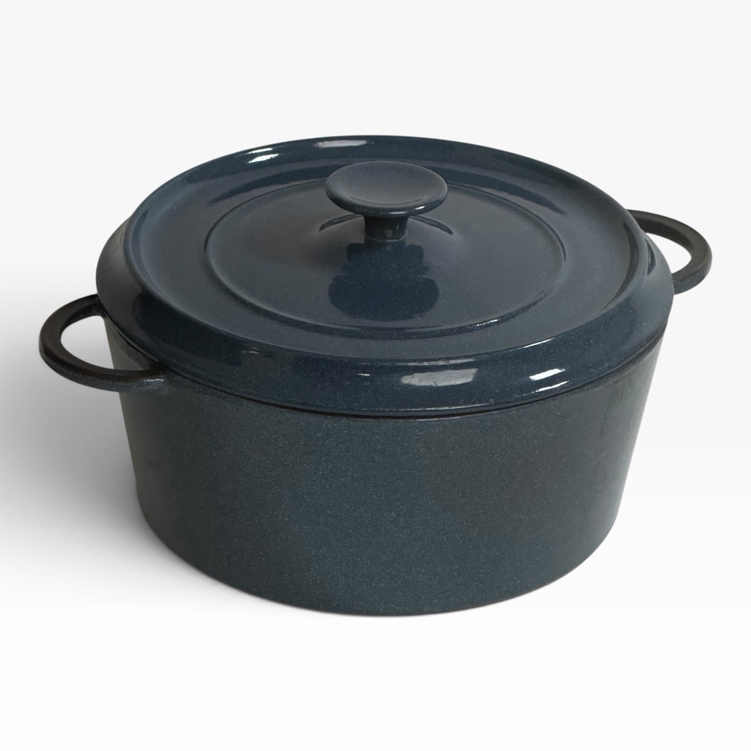 Vintage Midnight Blue Staub Basix 26 Cast Iron Dutch Oven Made in France 11.2 lb