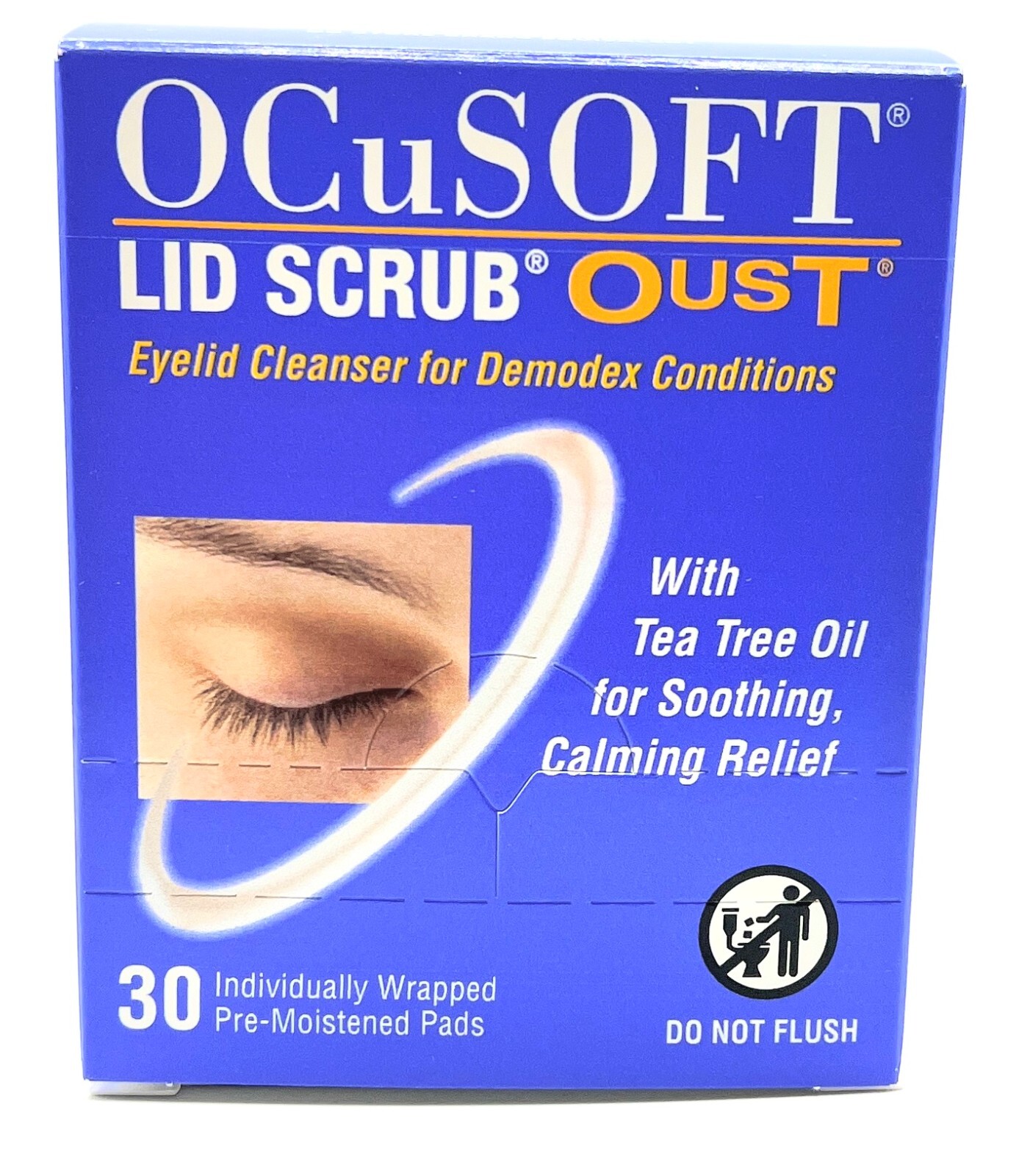AUTHENTIC & NEW - OCUSOFT - LID SCRUB OUST - PRE-MOIST PADS - 30 CT (EXP. 3/29) AUTHENTIC & NEW - OCUSOFT - LID SCRUB OUST - PRE-MOIST PADS - 30 CT (EXP. 3/29)