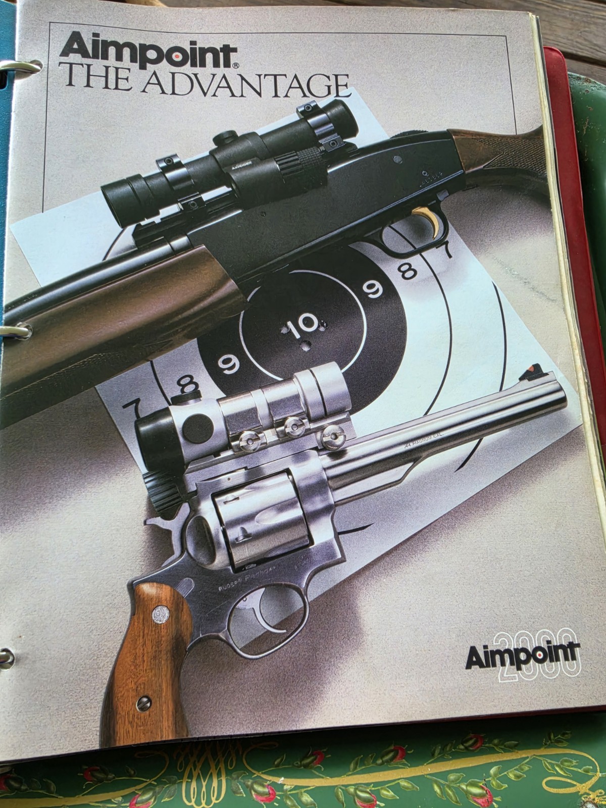 Vintage 1987-1989 Gunsmith Dealer Literature Lot Binder  Aimpoint Tasco Leupold