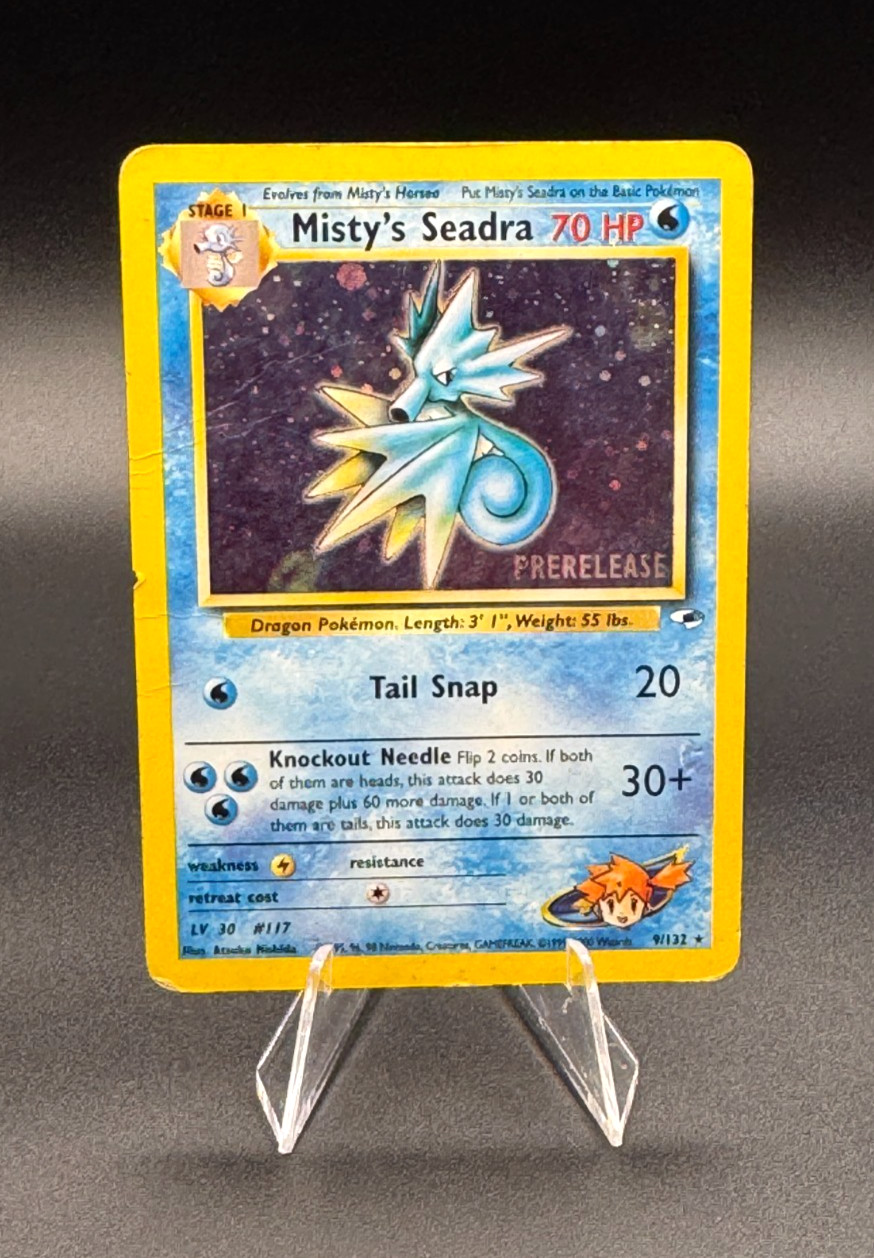 Misty\'s Seadra (Prerelease) 009/132 Wotc Promo Holo DMG