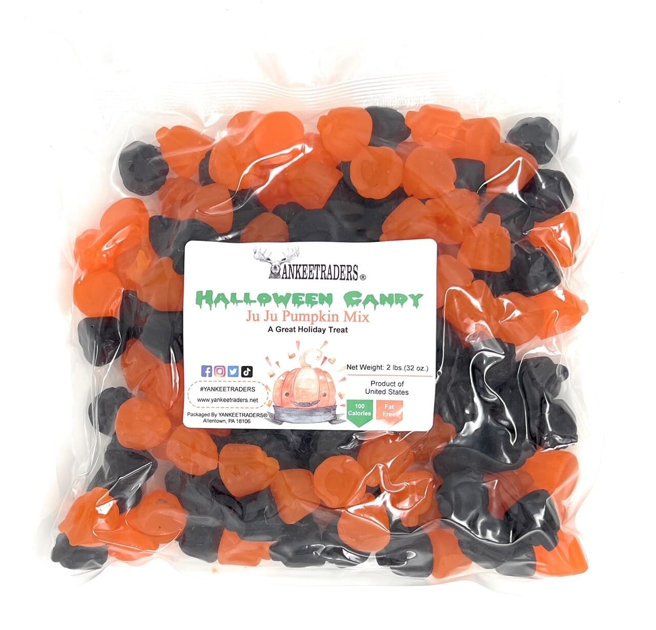 YANKEETRADERS® Ju Ju Pumpkin Mix, 2 Pound~ 