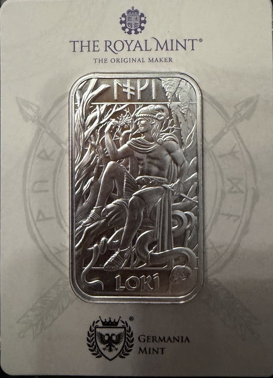 THE ROYAL MINT THE ORIGINAL MAKER LOKI 1oz .9999 Silver THE ROYAL MINT THE ORIGINAL MAKER LOKI 1oz .9999 Silver