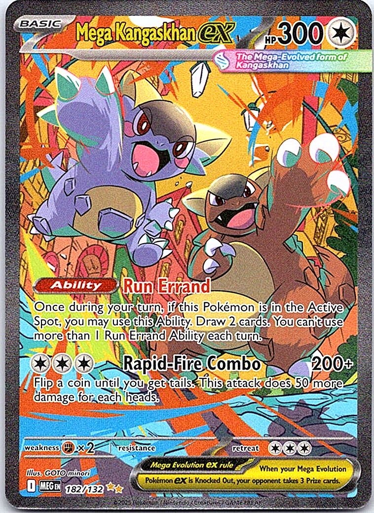 Mega Kangaskhan ex Holo SIR ME01: Mega Evolution 182/132 NM Mega Kangaskhan ex Holo SIR ME01: Mega Evolution 182/132 NM