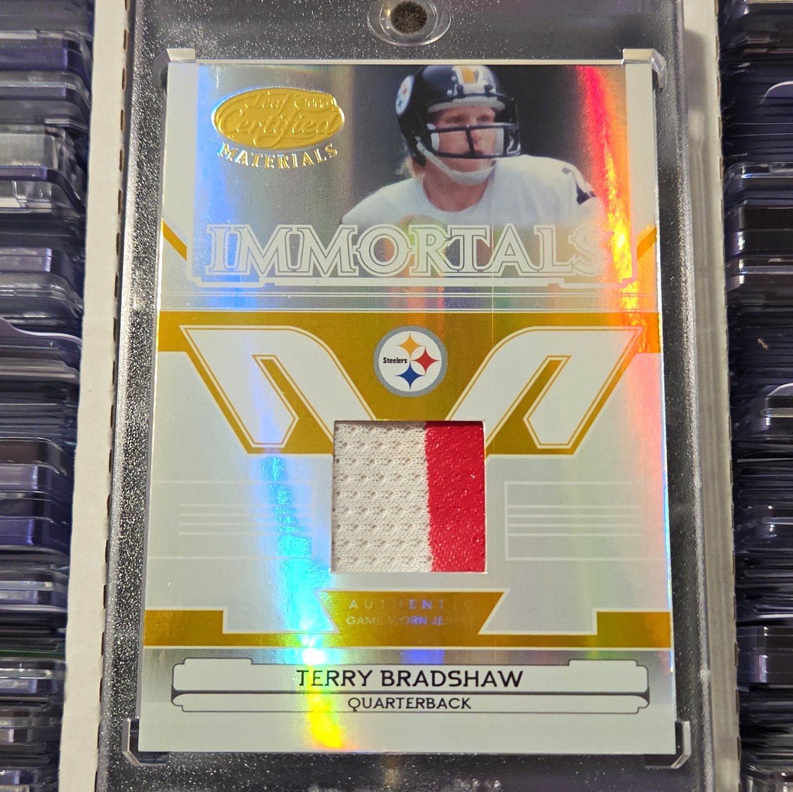 Donruss Playoff 2006 Leaf Certified Immortals Terry Bradshaw Steelers #240/25