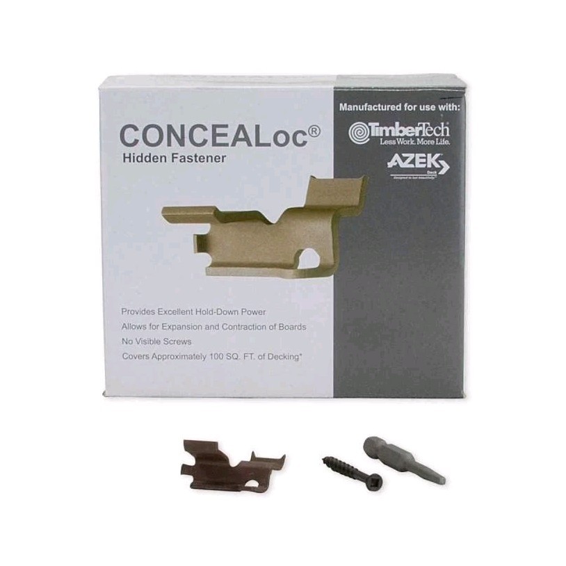 TimberTech CONCEALoc Hidden Fasteners, #8 Star, 316 SS Black Oxide (175)