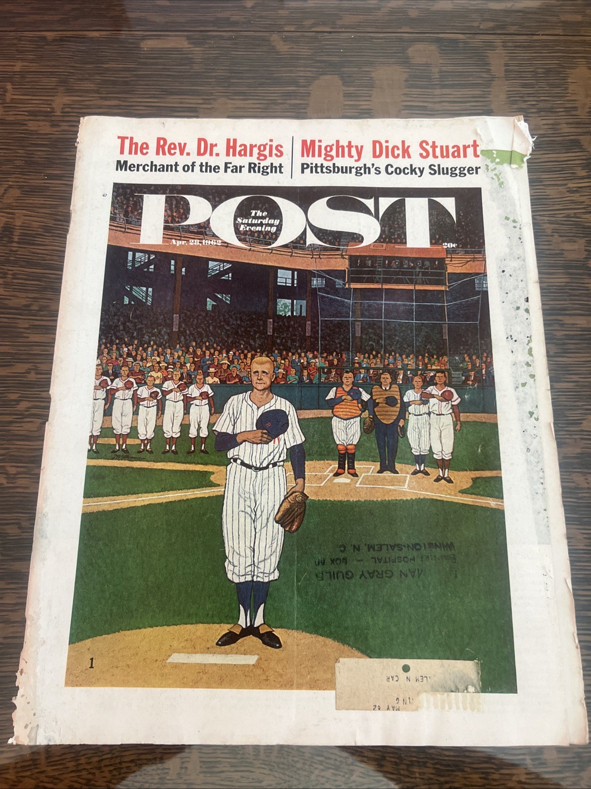 THE SATURDAY EVENING POS 1962 Vintage Ads Baseball Card Politics Communism THE SATURDAY EVENING POS 1962 Vintage Ads Baseball Card Politics Communism