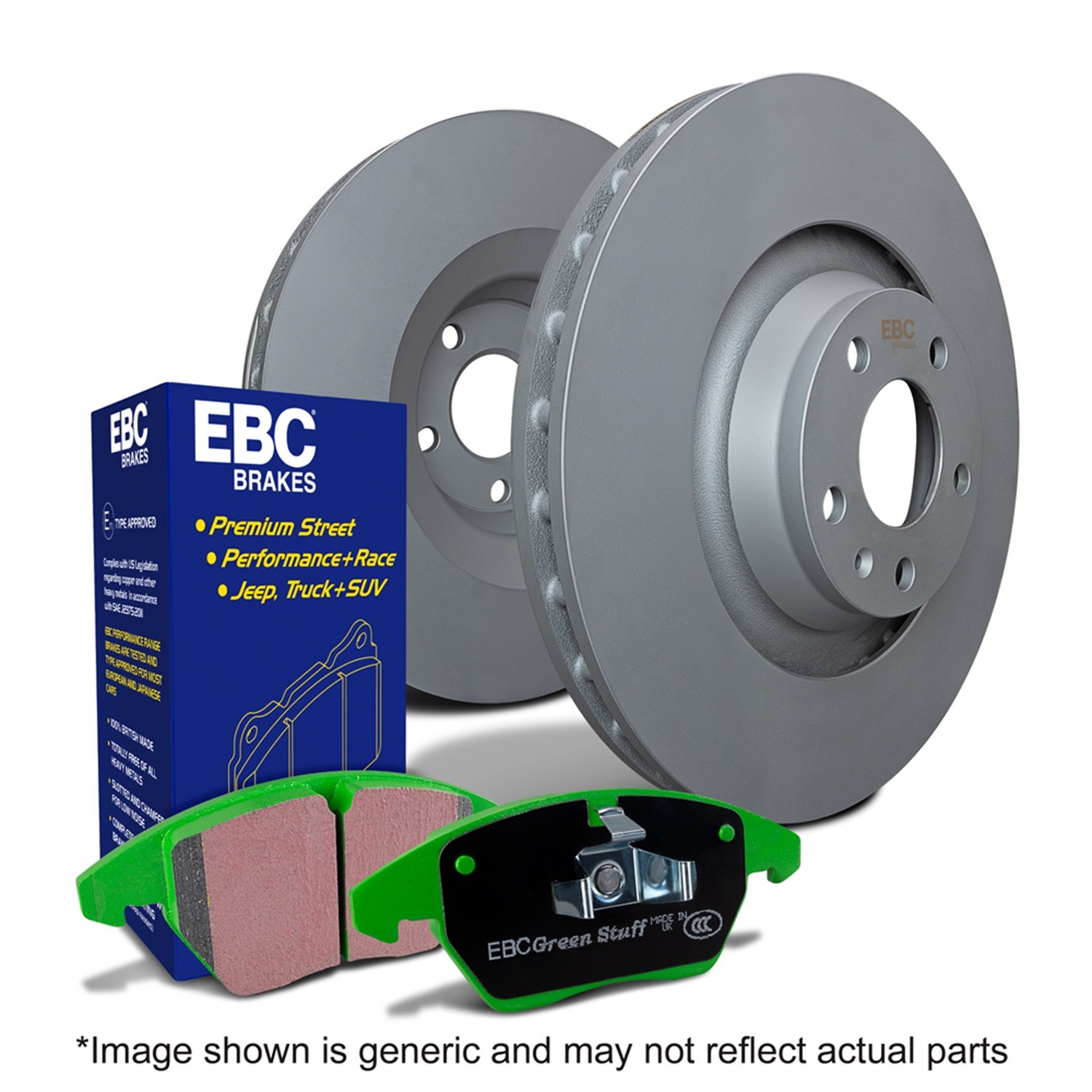 EBC for S11 Kits Greenstuff Pads and RK Rotors S11KR1367