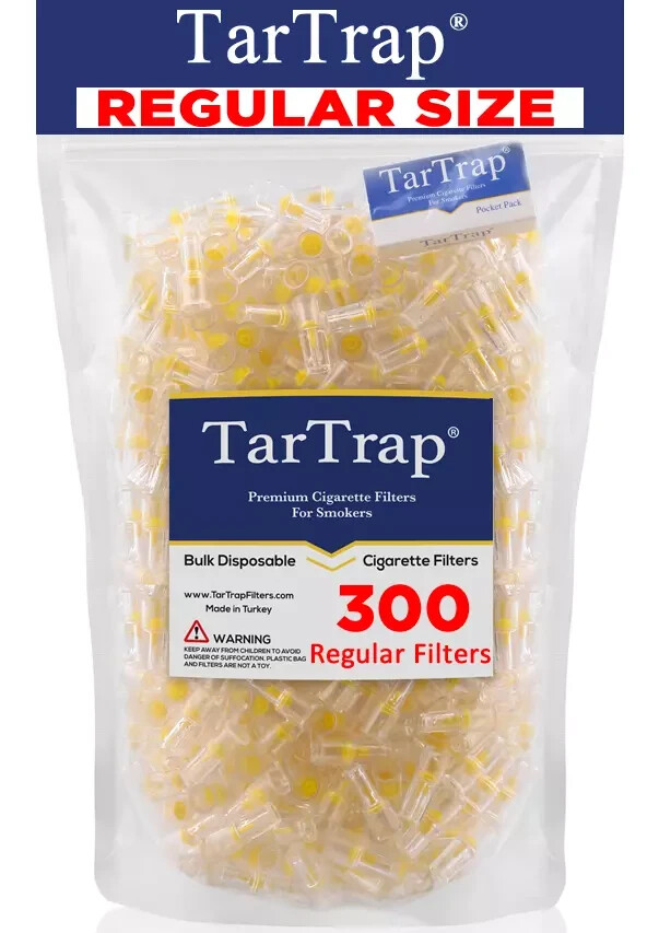 TarTrap Disposable Cigarette Filters Bulk Pack (300 Filters) TarTrap Disposable Cigarette Filters Bulk Pack (300 Filters)