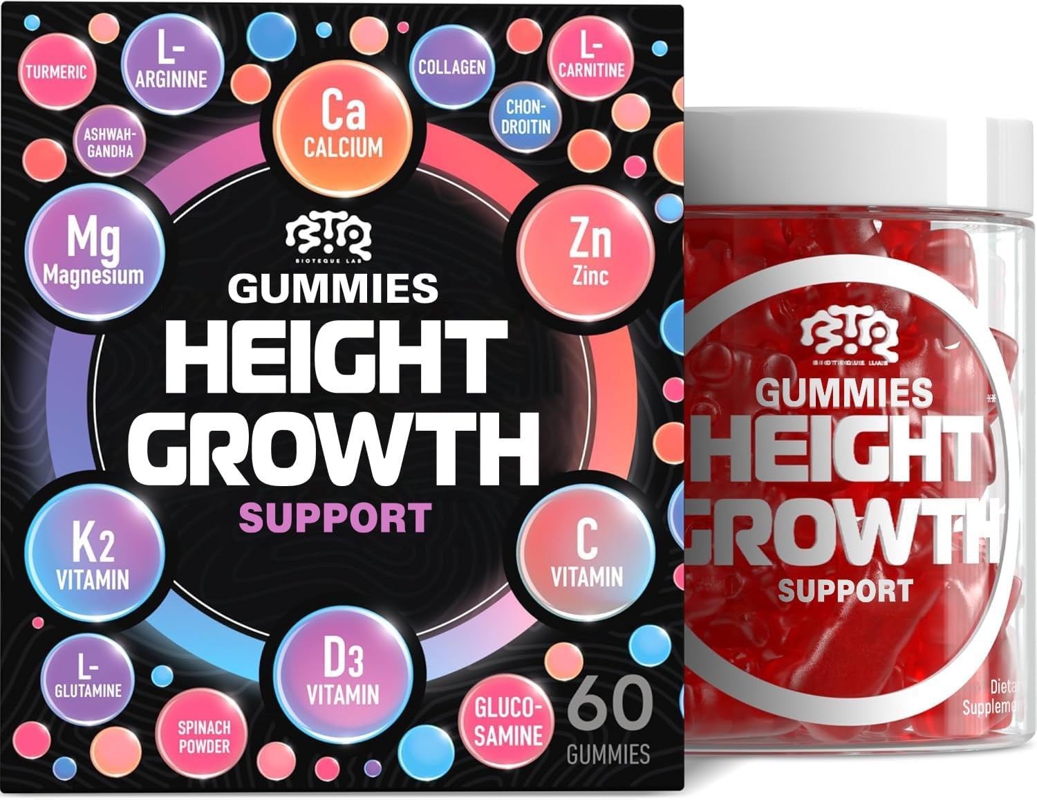 Medical Grade Natural Increase Enhancer Height Growth Blend Support Gummies 60ct Medical Grade Natural Increase Enhancer Height Growth Blend Support Gummies 60ct