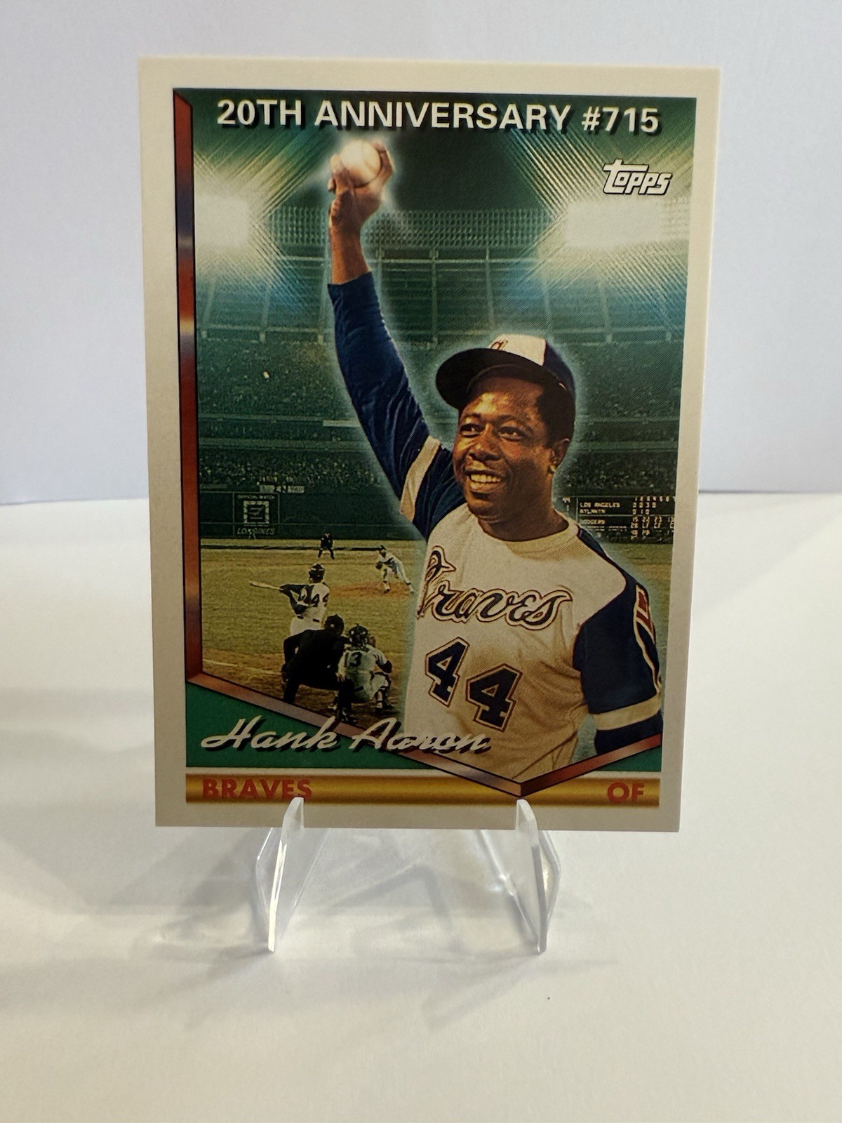 HANK AARON, 1994 TOPPS 20th ANNIVERSARY of #715