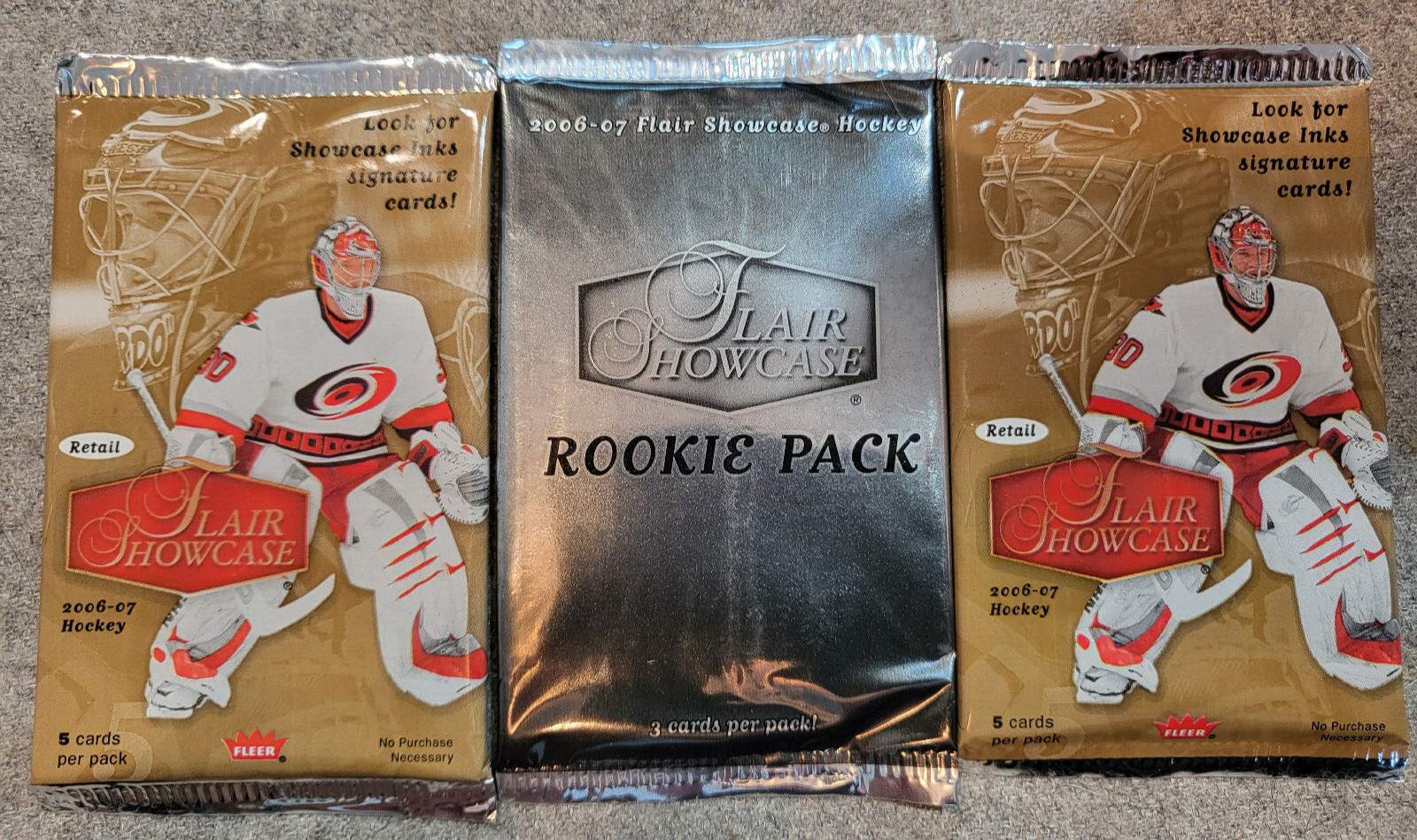 2006-07 UD Flair Showcase Hockey: 2 Retail Packs + 1 Rookie Pack - See Checklist