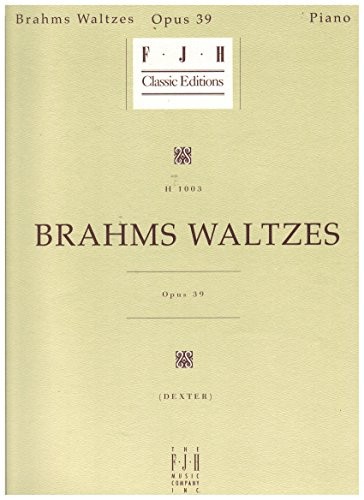 Brahms Waltzes Op39 Fjh Classi - GOOD Brahms Waltzes Op39 Fjh Classi - GOOD