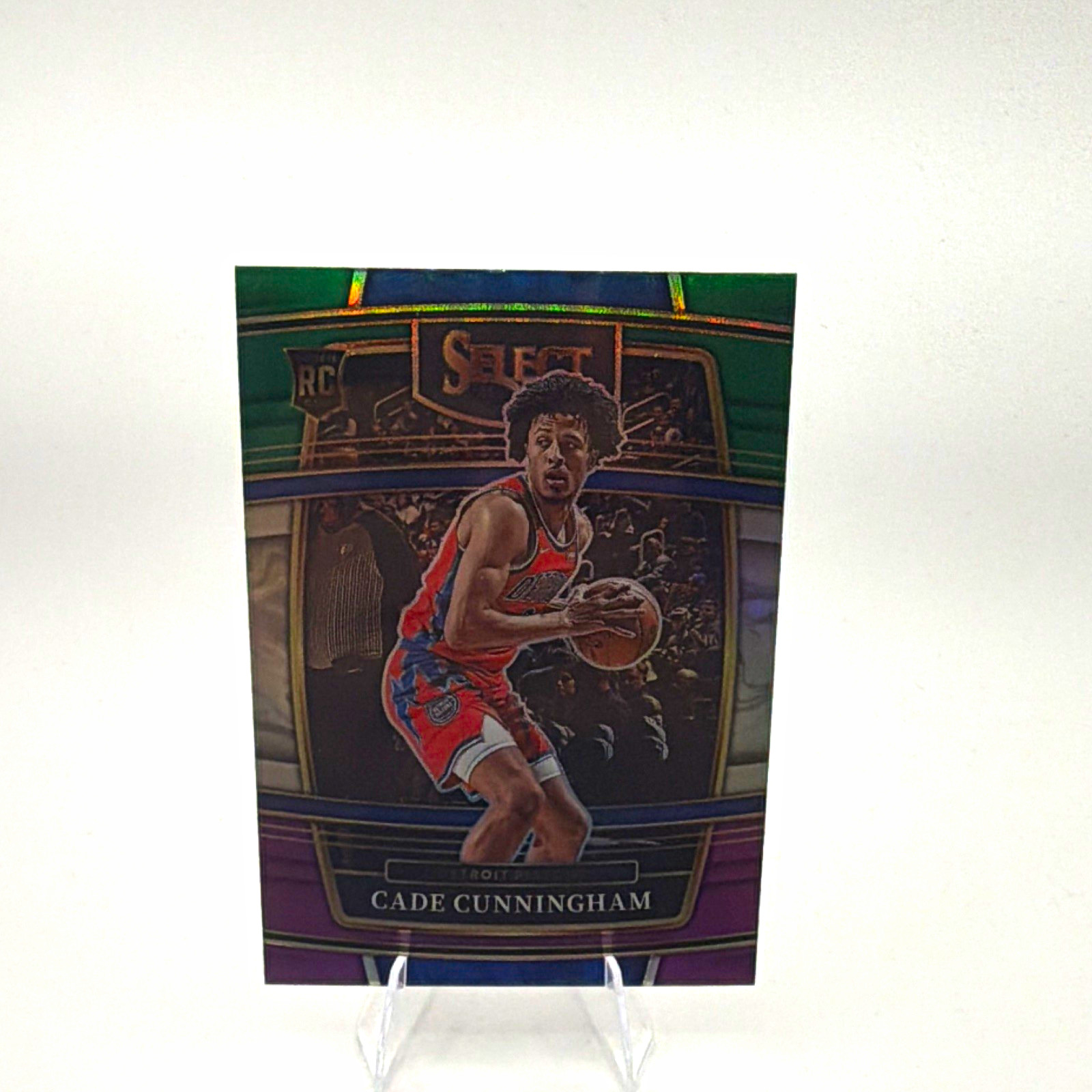 2021-22 Panini Select Cade Cunningham (RC) Concourse Green White Purple #11