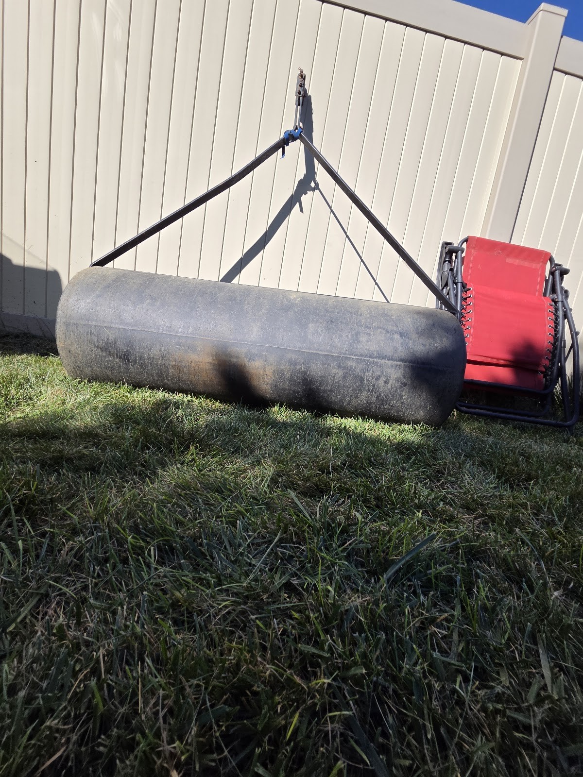 Heavy Steel Lawn Garden Roller Tow-Handle Frame Local Pickup Heavy Steel Lawn Garden Roller Tow-Handle Frame Local Pickup