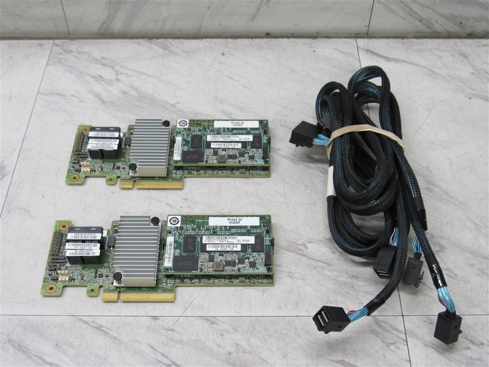 2 x Lenovo ServeRAID M5210 12Gb/s SAS/SATA PCIe RAID Controller w/ 1GB 46C9111