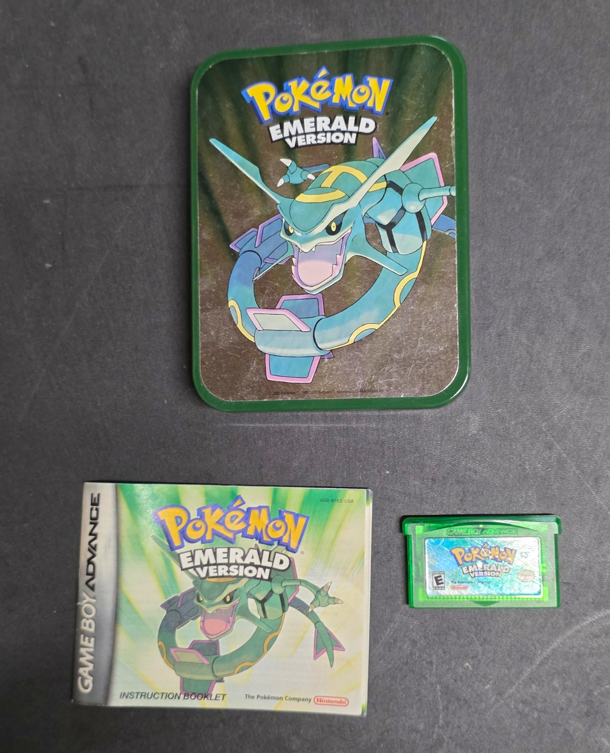 Nintendo Pokémon Emerald Version (GBA) Complete w/ Case & Manual NTSC-U/C E