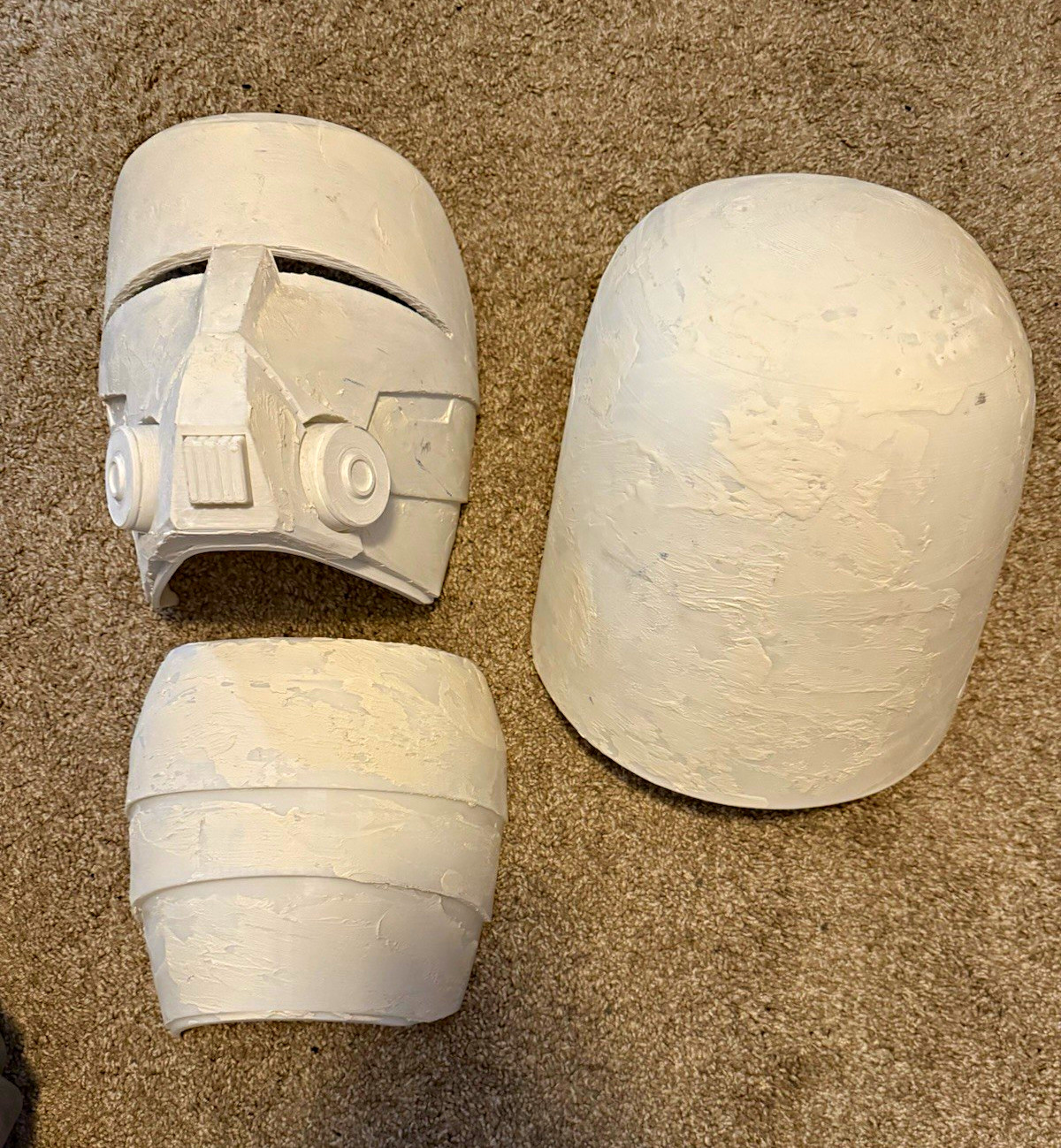 Star Wars The Clone Wars Commander Wolffe Snow Trooper Helmet 3D Printed Pieces