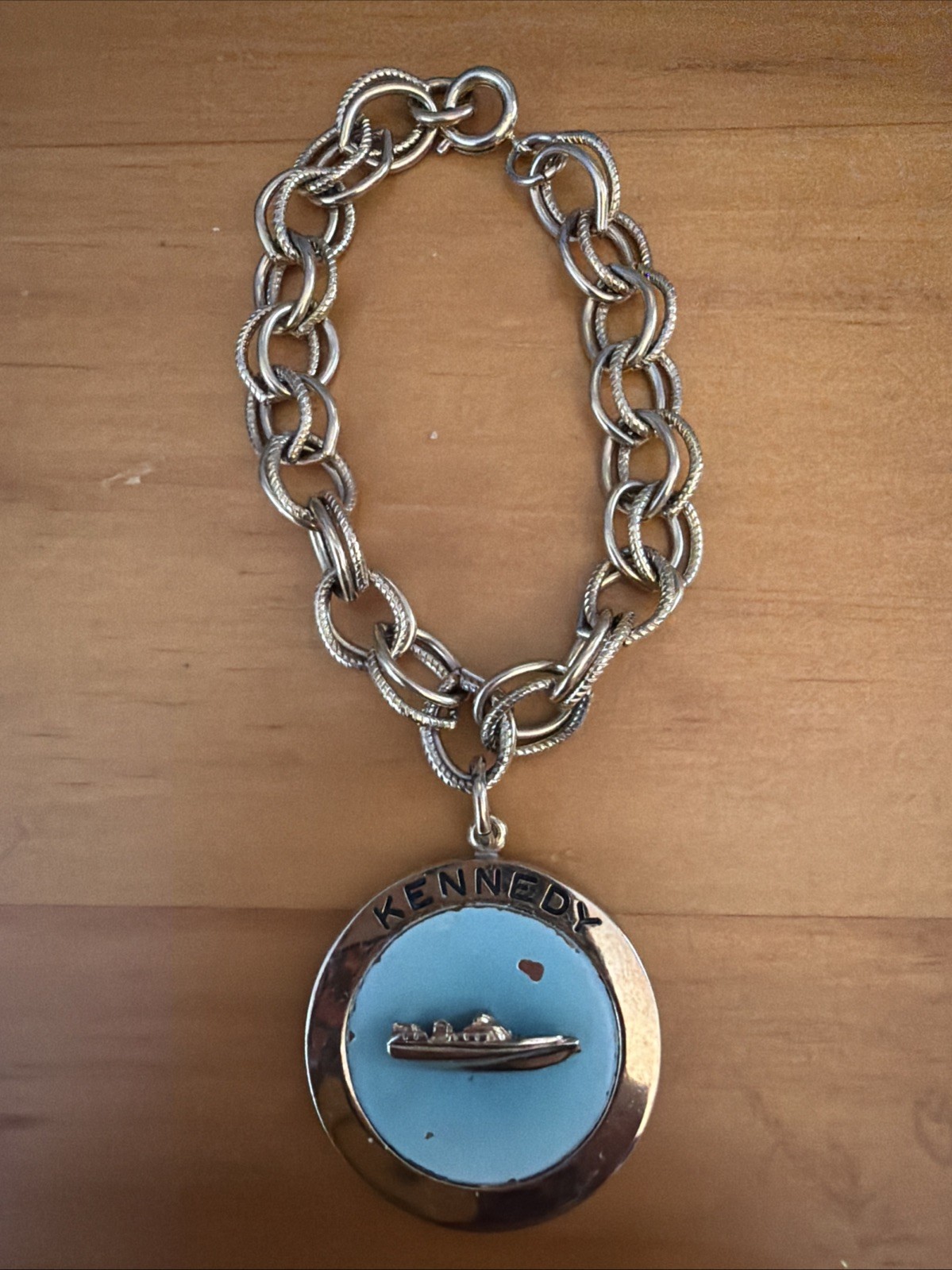 Vintage JFK Kennedy 1960 Campaign Bracelet PT-109 KENNEDY 60 Political Navy Ship Vintage JFK Kennedy 1960 Campaign Bracelet PT-109 KENNEDY 60 Political Navy Ship