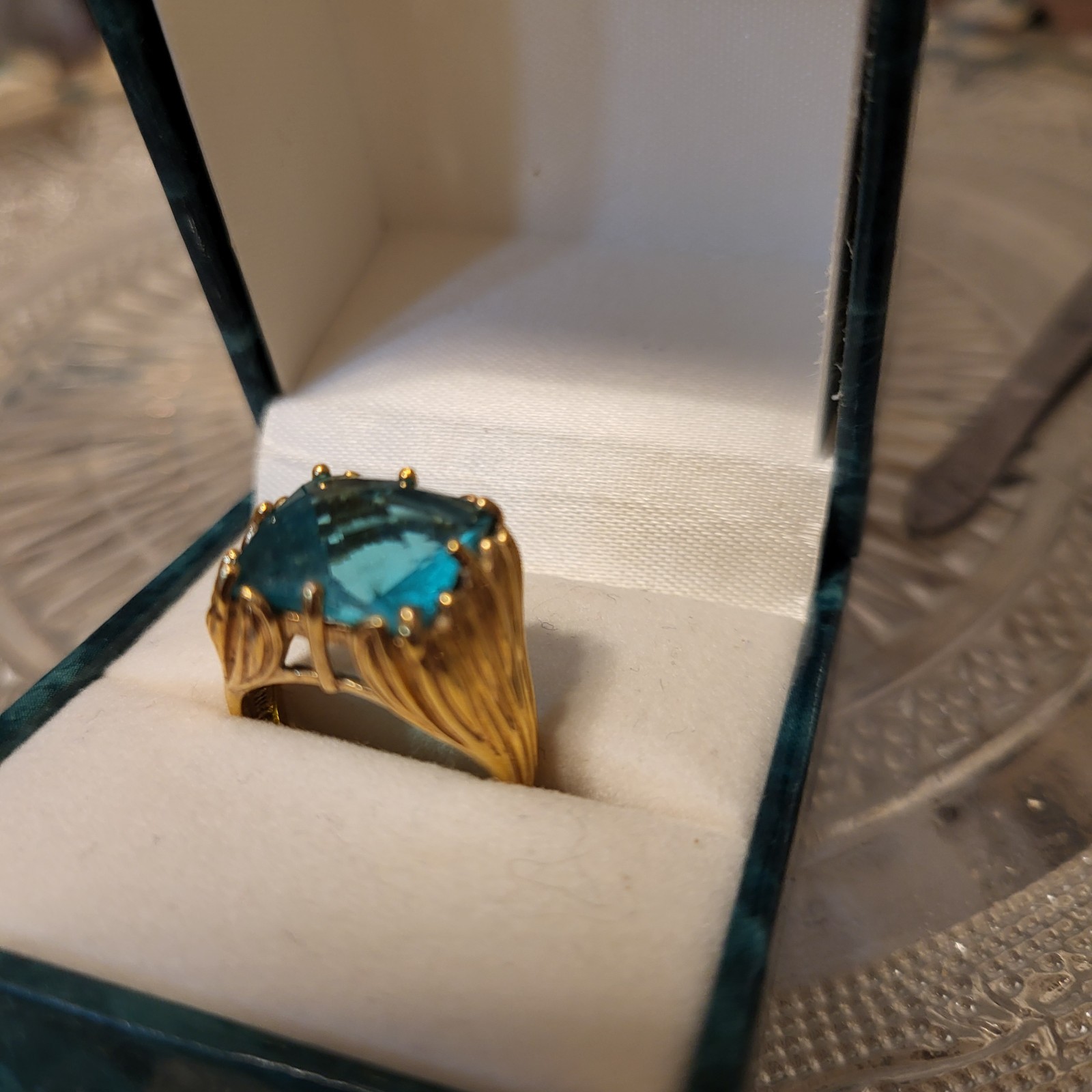 Vintage Tanzanite Gemstone HSN Ring Sz 7