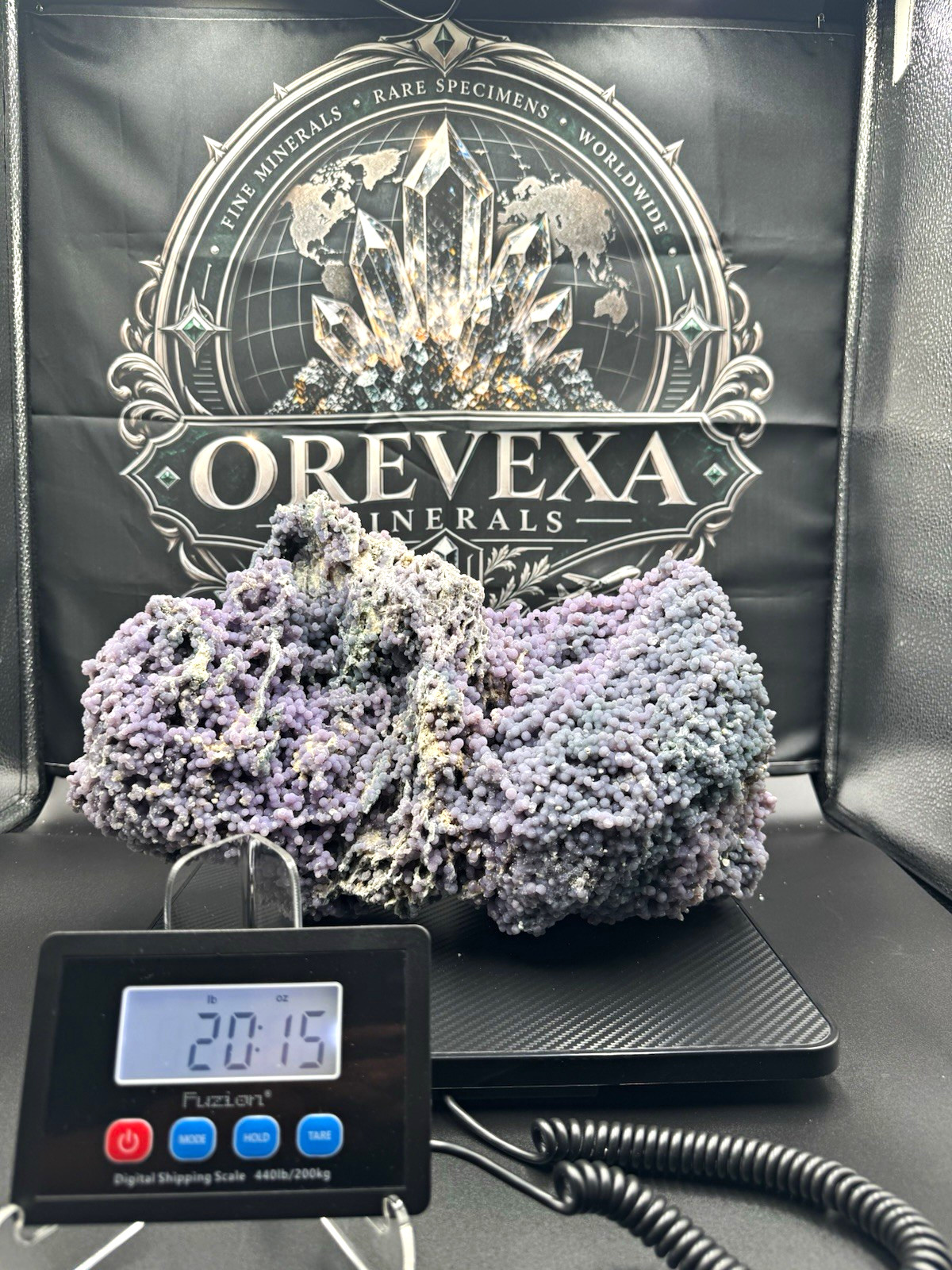 HUGE 20lb 15oz Purple Grape Agate Botryoidal Chalcedony Mineral Specimen