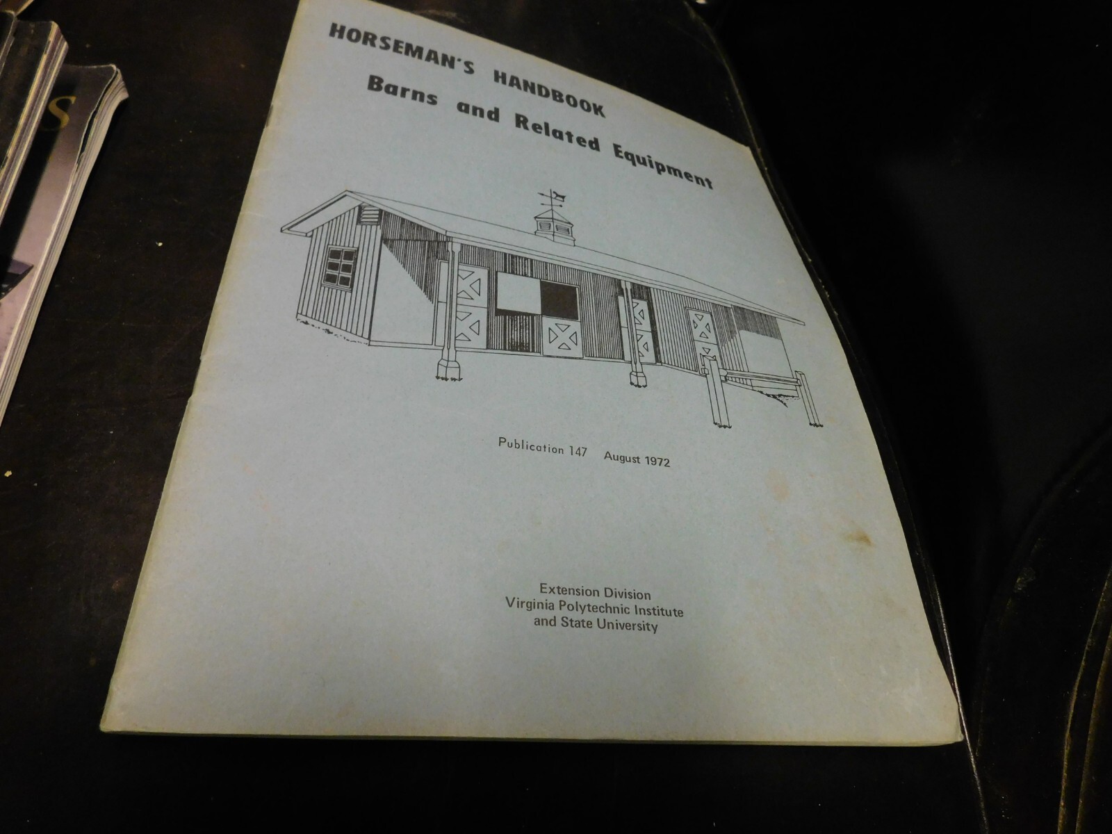 Horseman\'s Handbook Magazine Barnes & Related Equipment VA Poly 1972 Horseman\'s Handbook Magazine Barnes & Related Equipment VA Poly 1972