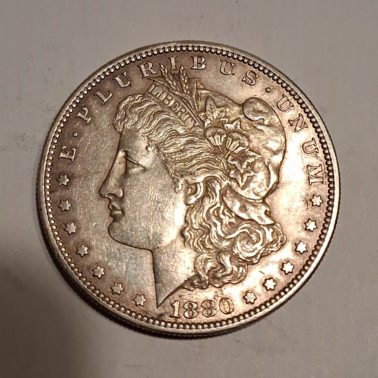 1880-S Morgan Silver Dollar $1 San Francisco Mint Business Strike .900 Silver 1880-S Morgan Silver Dollar $1 San Francisco Mint Business Strike .900 Silver
