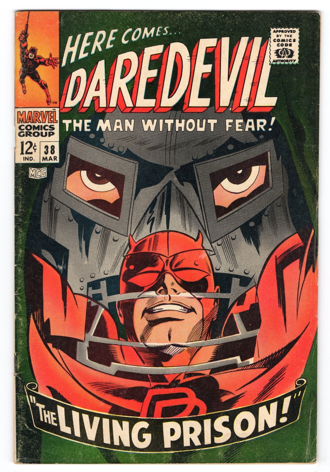 Daredevil 38 1968 Marvel Comics VG+ 4.5 Doctor Doom Karen Page Foggy Nelson