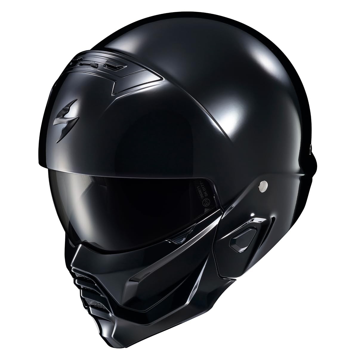 SCORPION EXO COVERT 2 MOTORCYCLE HELMET GLOSS BLACK SIZE X-LARGE SCORPION EXO COVERT 2 MOTORCYCLE HELMET GLOSS BLACK SIZE X-LARGE