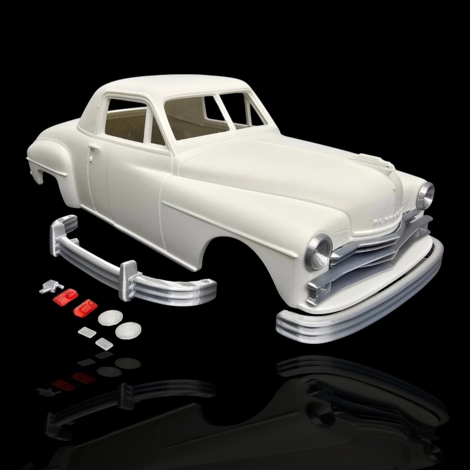 1:18 Scale - 1949 Plymouth - Model 1/18 Scale Body Shell Car Chrysler Classic