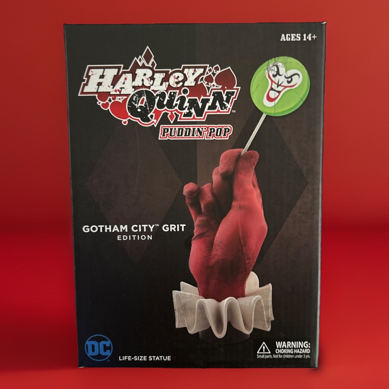 Cryptozoic Entertainment DC Life-Sized Hand Statues: Harley Quinn Puddin`Pop NEW