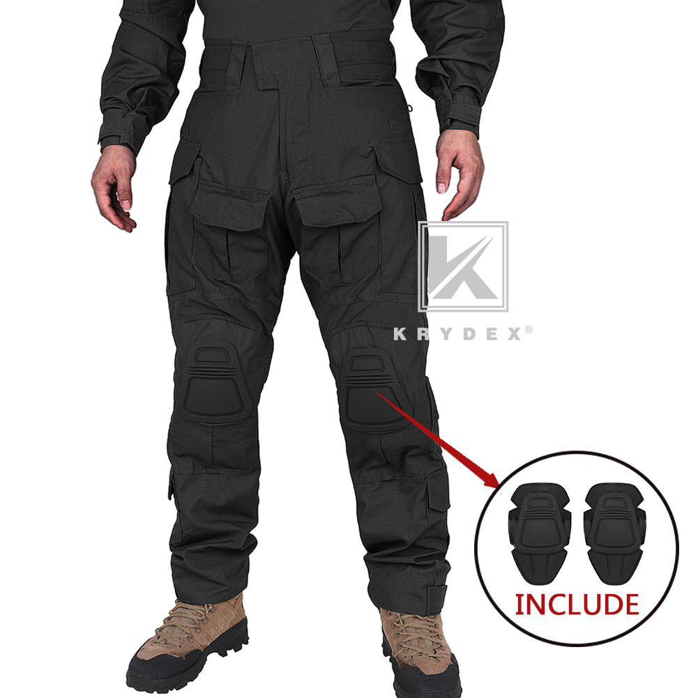 KRYDEX G3 Combat Uniform Tactical Clothes Shirt & Pant w/ Elbow Pads & Knee Pads